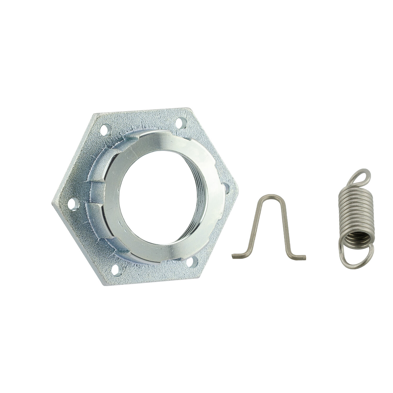 SET Krümmermutter, Ø28 mm, selbstsichernd, inkl. Befestigungsmaterial - Mokick