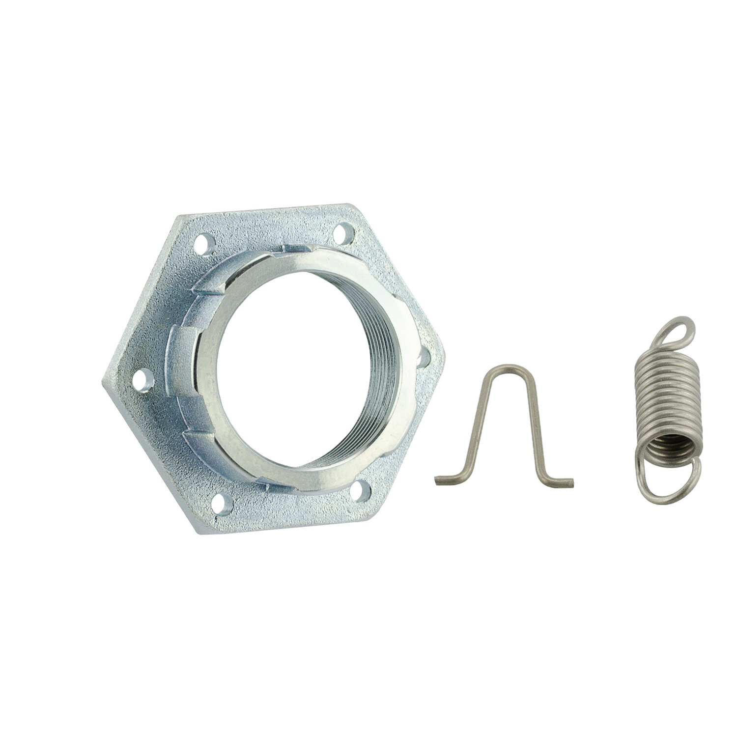 SET Krümmermutter, Ø32 mm, selbstsichernd, inkl. Befestigungsmaterial - Mokick