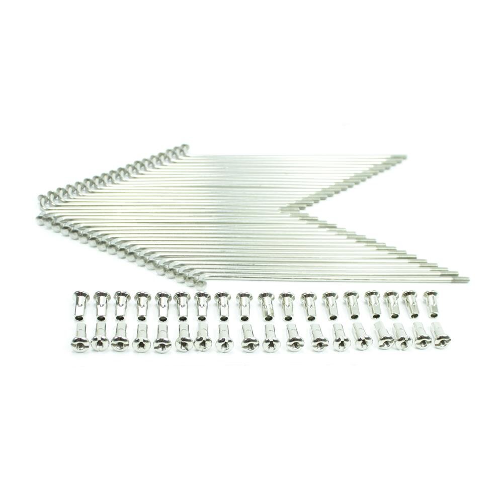 Speichensatz mit Nippel verstärkt 36 x 143,5mm M4  Edelstahl