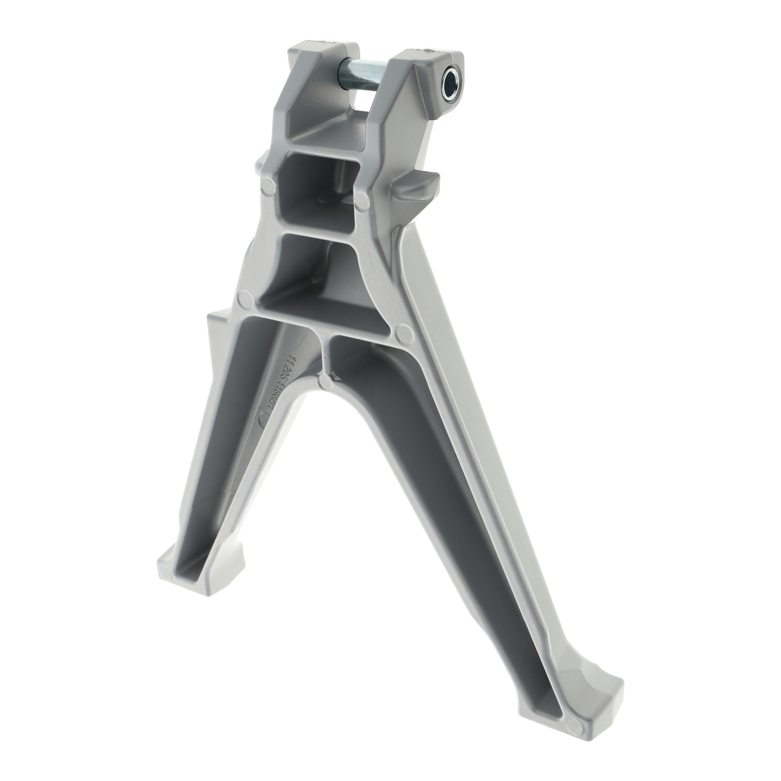 Caballete central de 238 mm de aluminio plateado PPB (incl. tubo de rodamiento) para S50, S51, S70, S53, S83 y Enduro.