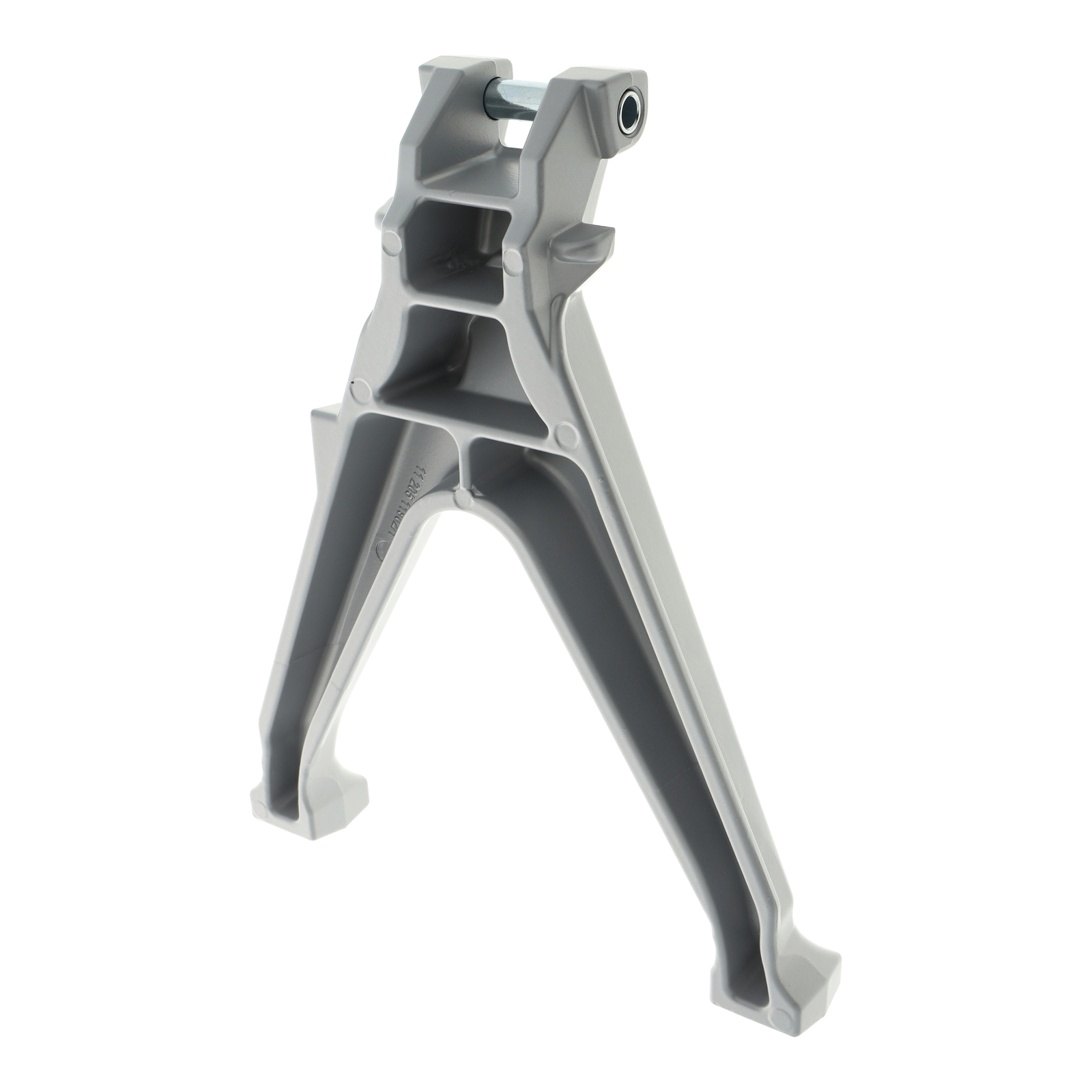 Caballete central de 265 mm de aluminio plateado PPB (incl. tubo de rodamiento) para S50, S51, S70, S53, S83 y Enduro.