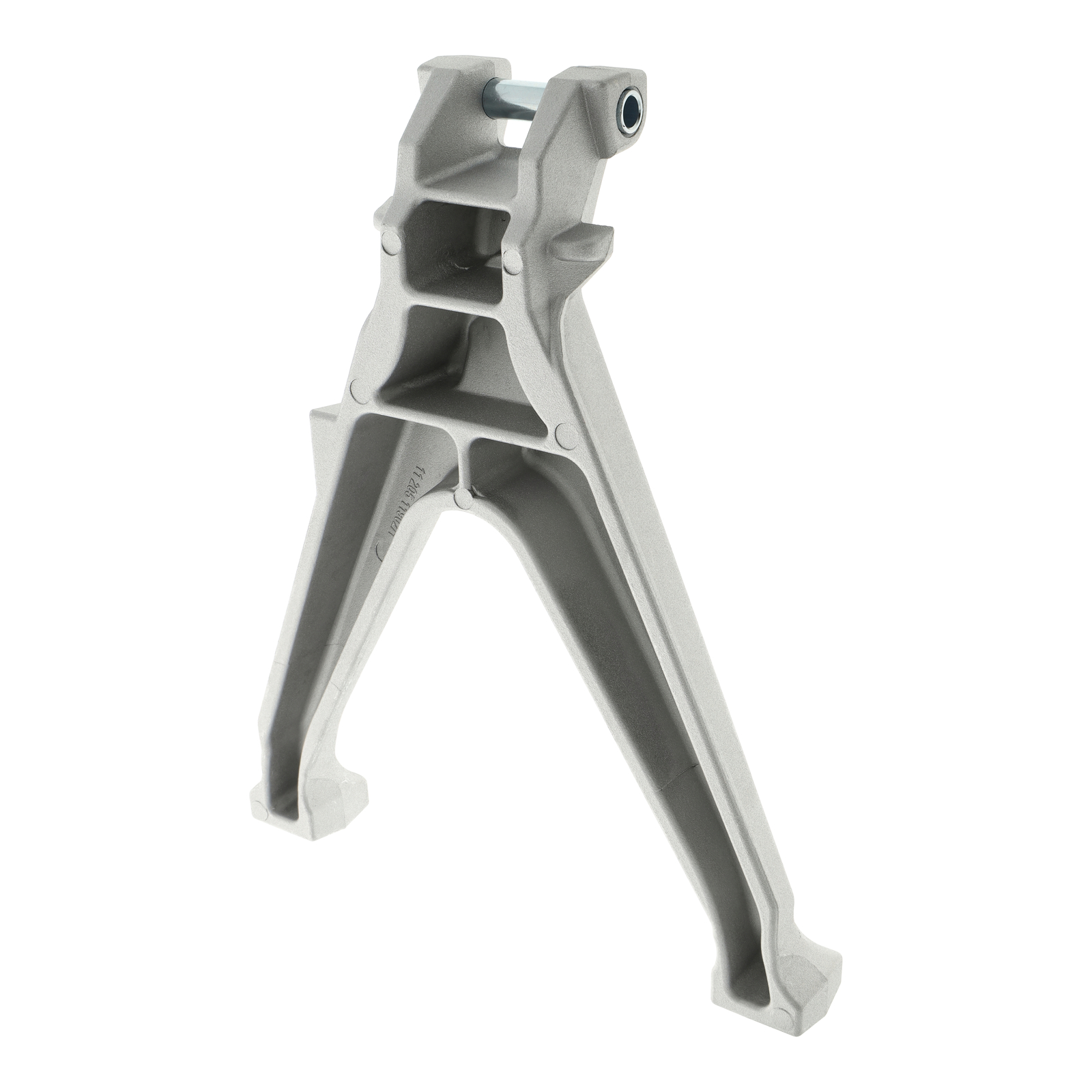 Caballete central de 265 mm de aluminio natural PPB (incl. tubo de rodamiento) para S50, S51, S70, S53, S83 y Enduro.