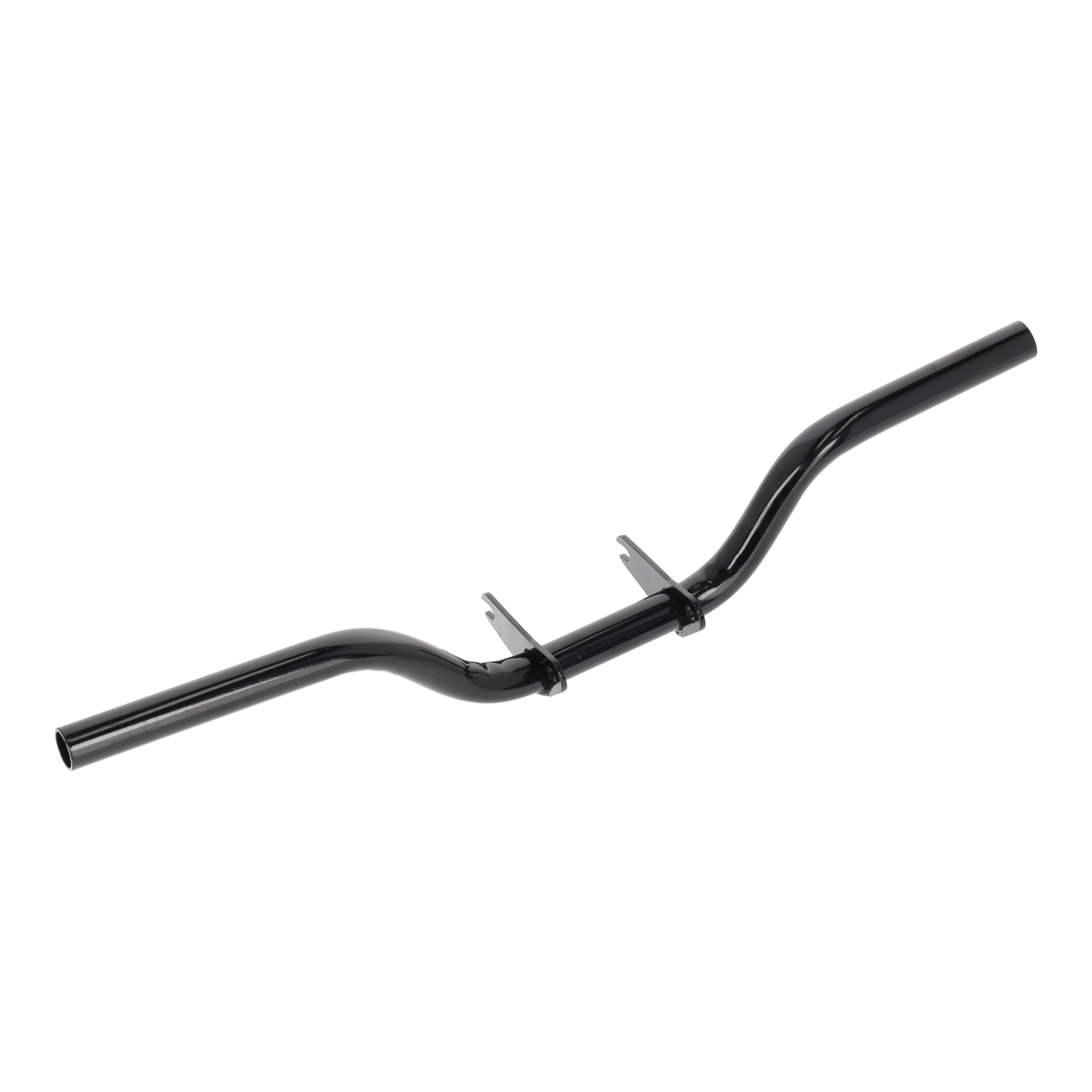 Enduro-Fußrastenträger für S51E, S70E - schwarz grundiert - rechte Seite ca. 3cm verlängert!