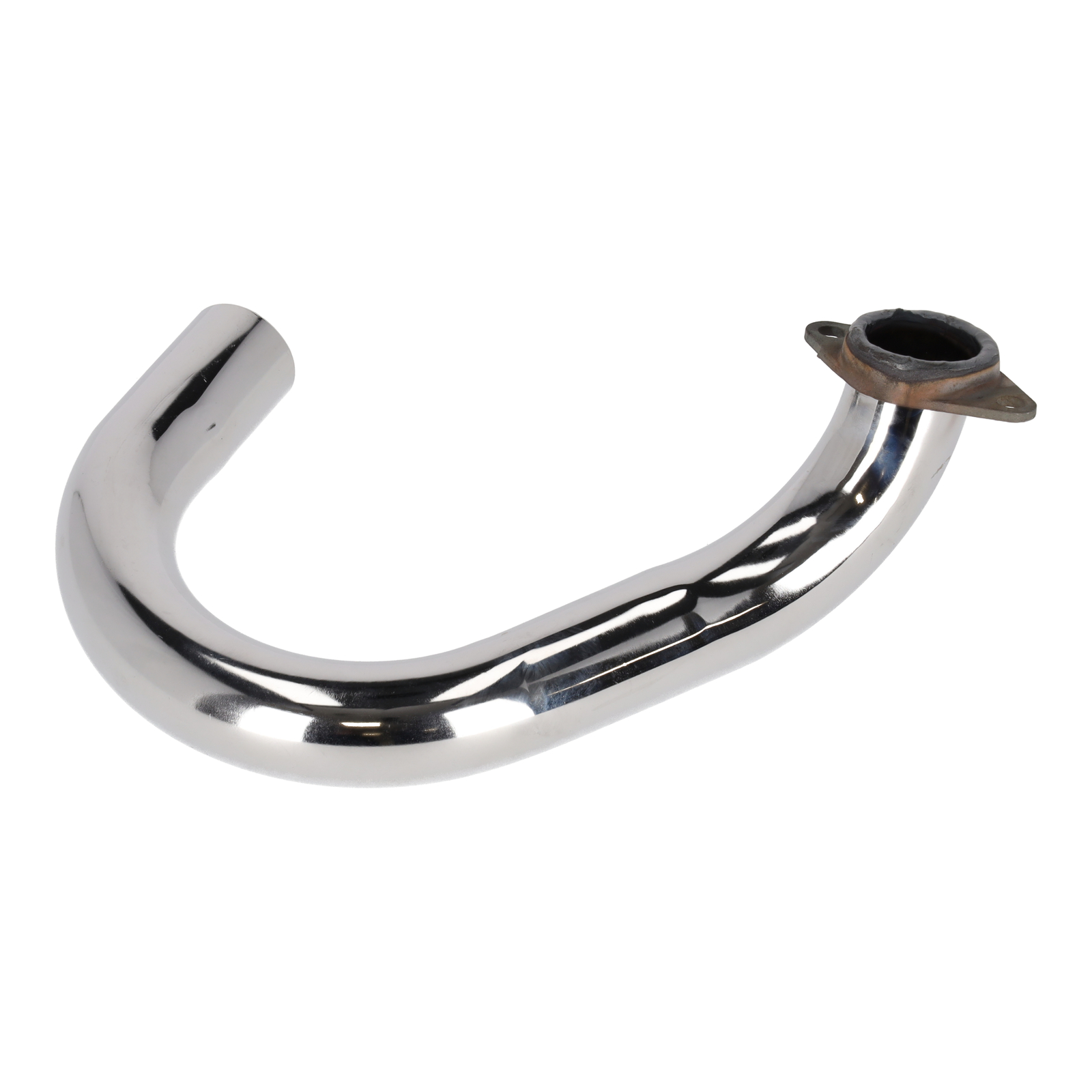 Tuningkrümmer Ø 32 mm mit Kugelflansch - Auspuffrohr verchromt - SR50, SR80