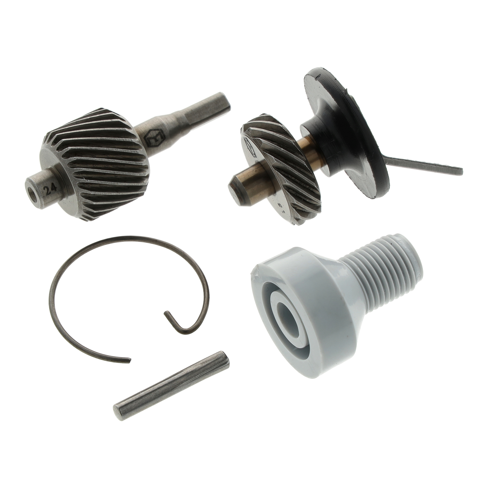 Set Tachoantrieb - 5-teilig (Schraubenrad, Schraubenritzel und Kleinteile) für Ritzel 13Z,  KR51/1S, SR4-2, SR4-3, SR4-4, S50