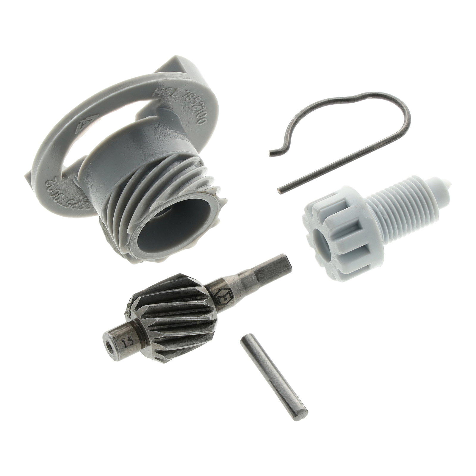 SET Tachoantrieb kpl. 5-teilig (Schraubenrad Z=15 für Antriebskettenrad Z=14) - Motor M531 - M742