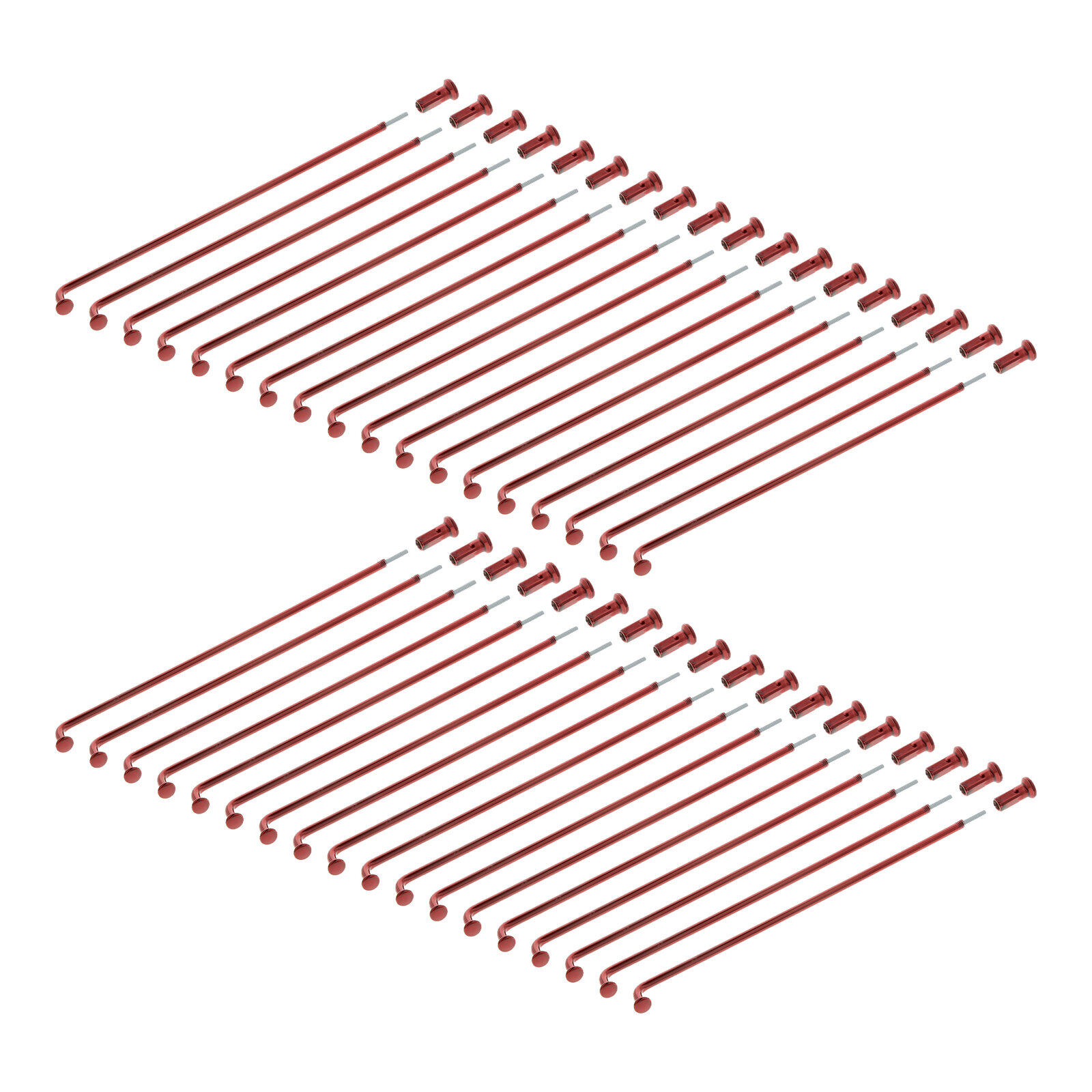 Speichensatz mit Nippel 36 x 143,5mm M3,5  beschichtet rot