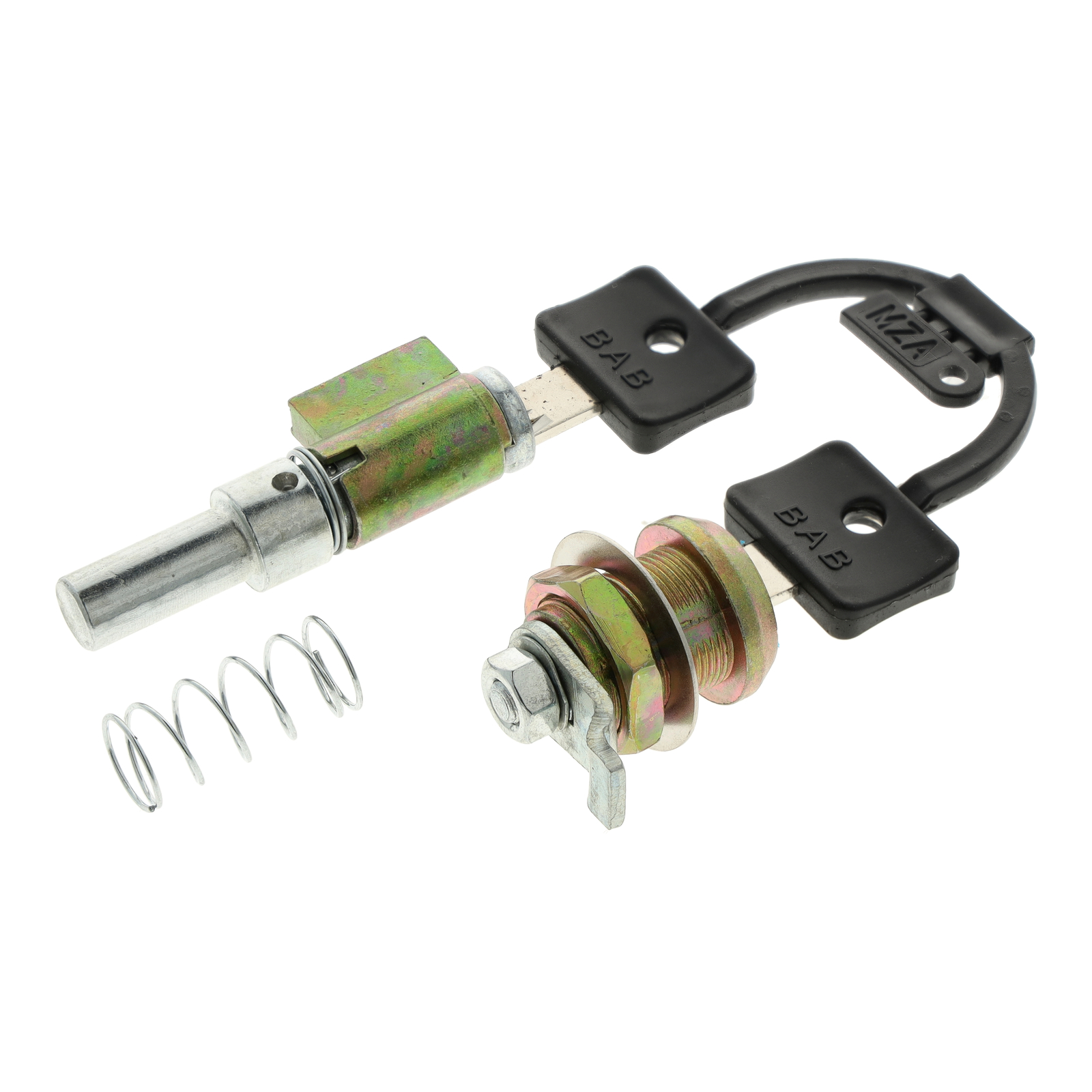 Lock set BAB - SR50, SR80 - one locking system with two keys - steering lock and spring - side cover lock
