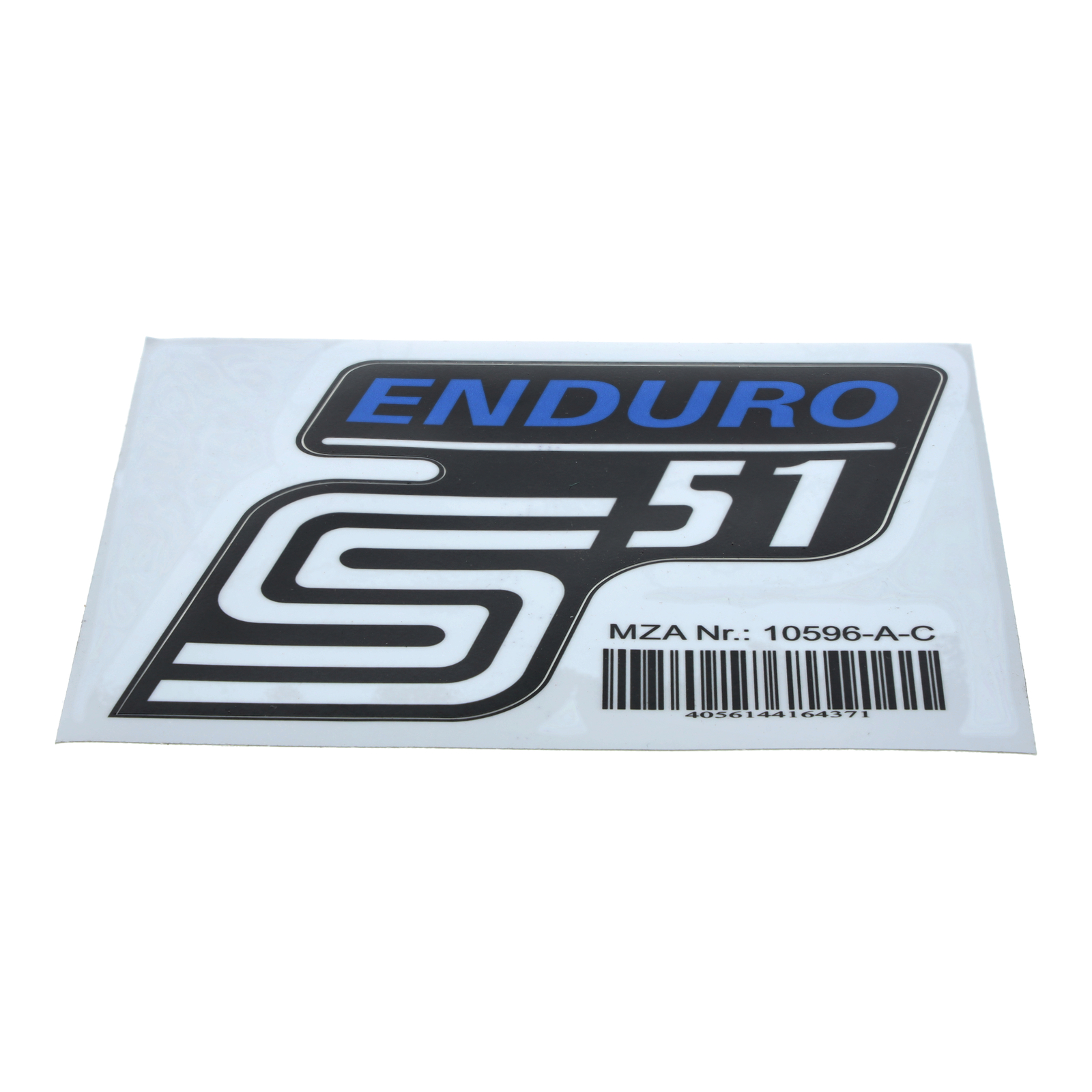 Klebefolie Seitendeckel -Enduro- blau, S51