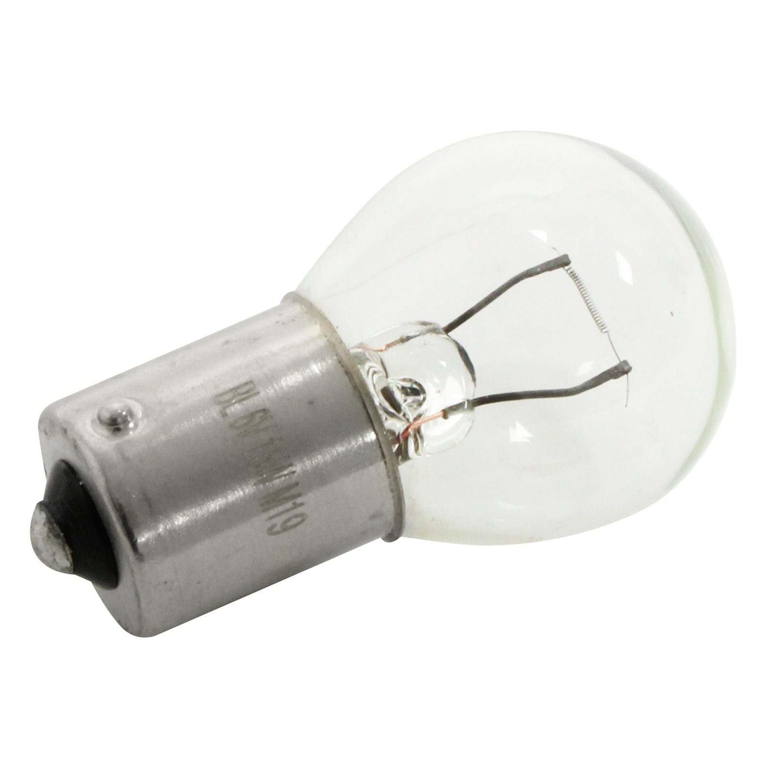 Ampoule 6V 15W BA 15s (GLÜWO Germany) dimension: 25x52,5mm