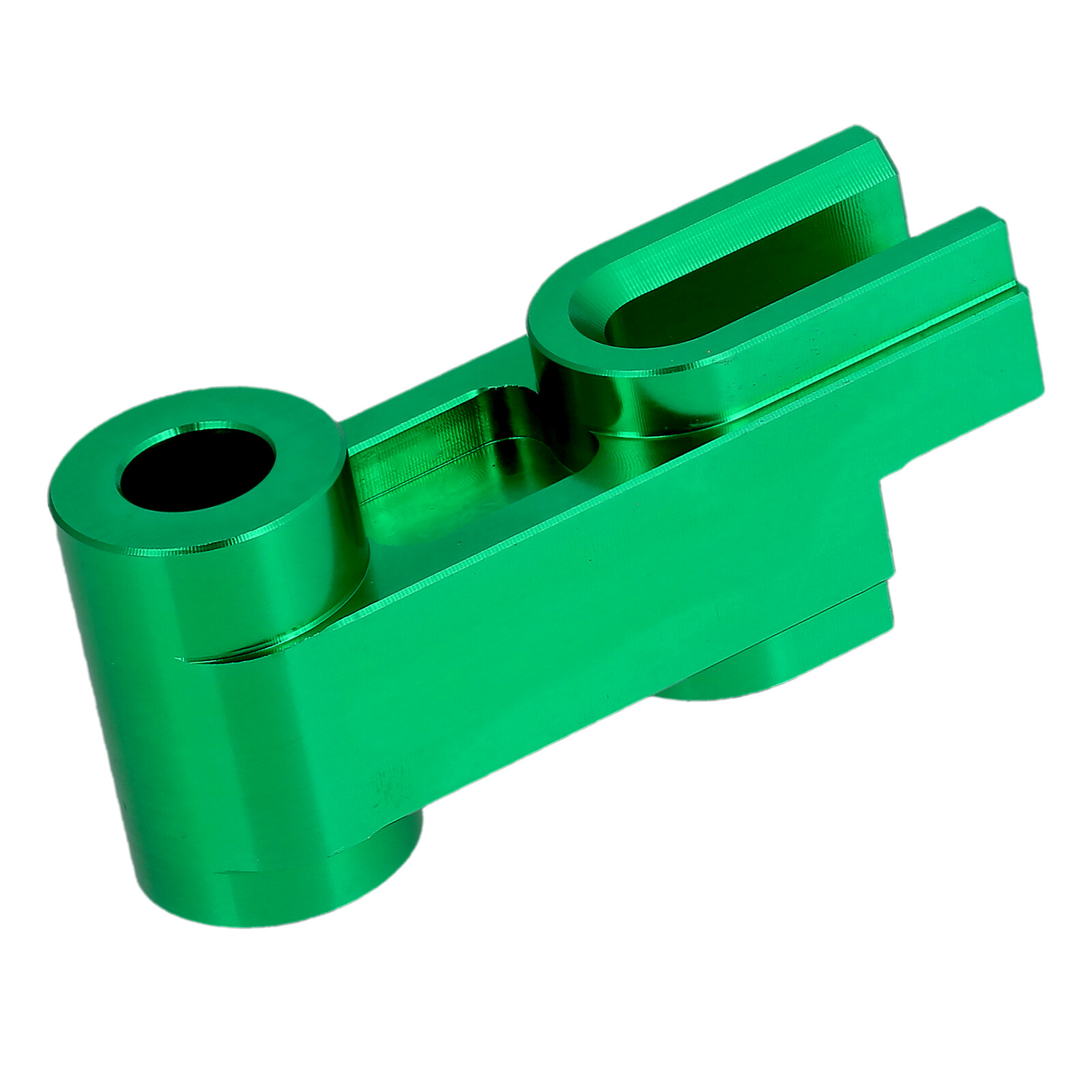 Distanzstück Bremsschild hinten CNC Aluminium grün eloxiert