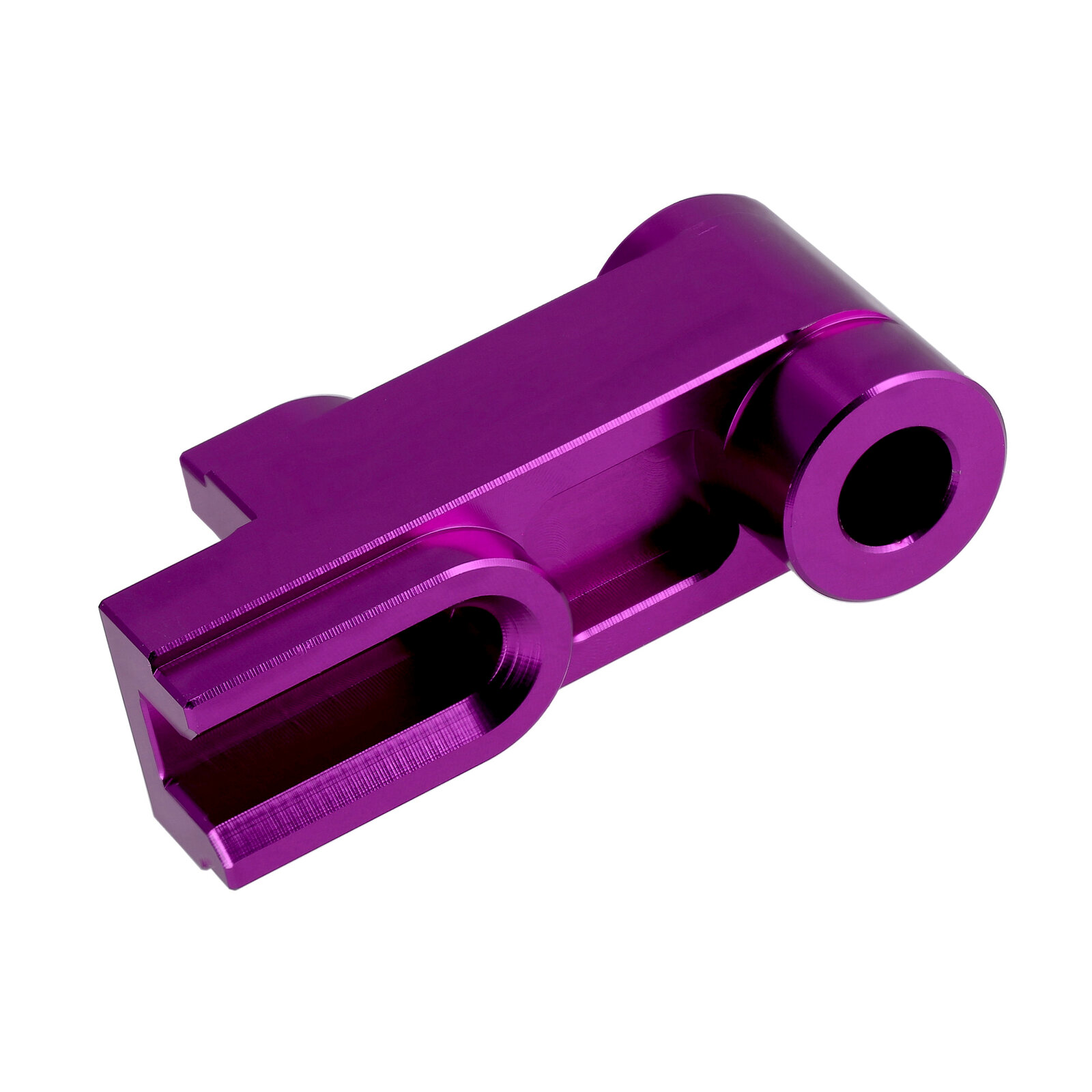 Distanzstück Bremsschild hinten CNC Aluminium violett eloxiert