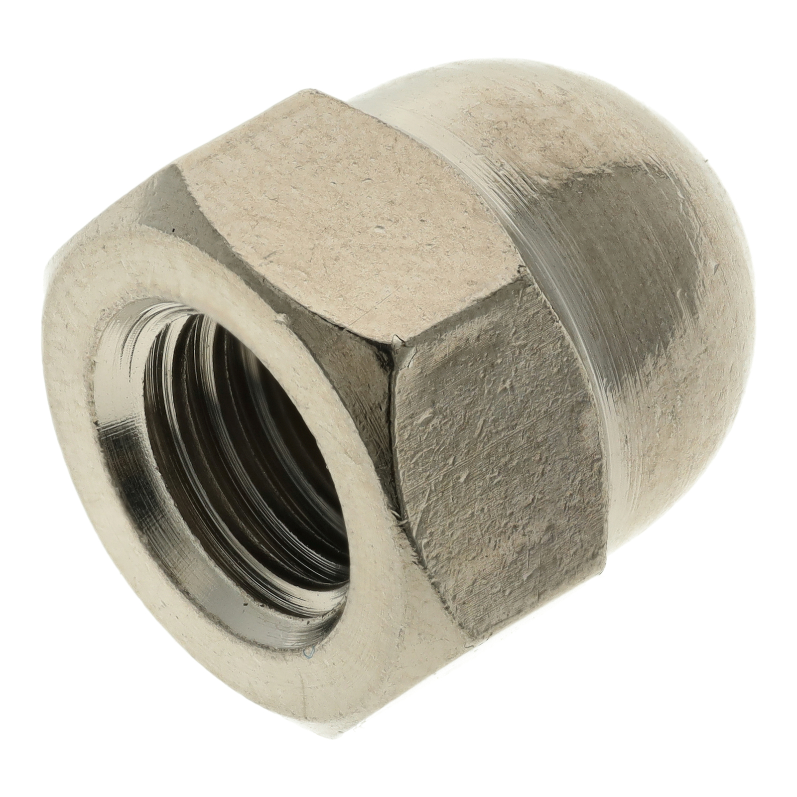Mutter - Hutmutter M8-06-Cr (DIN 1587) - Messing verchromt