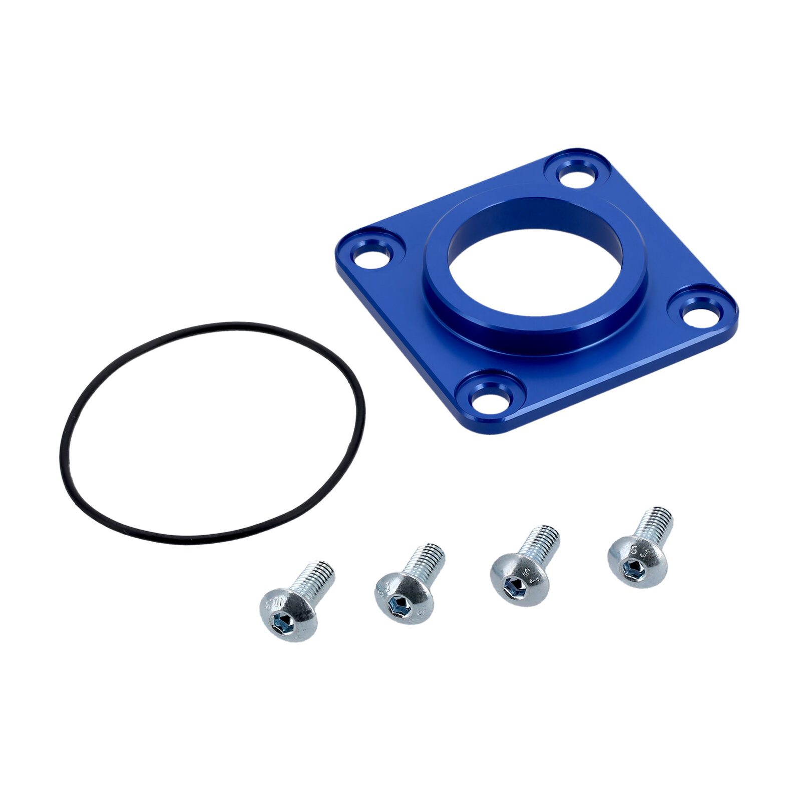 SET CNC-Dichtkappe CNC Abtriebswelle Aluminium blau eloxiert M500/700