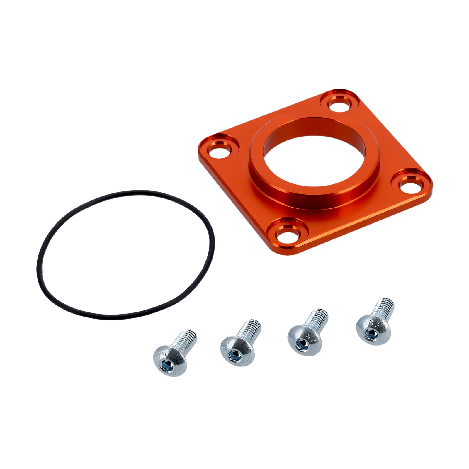 SET CNC-Dichtkappe CNC Abtriebswelle Aluminium orange eloxiert M500/700