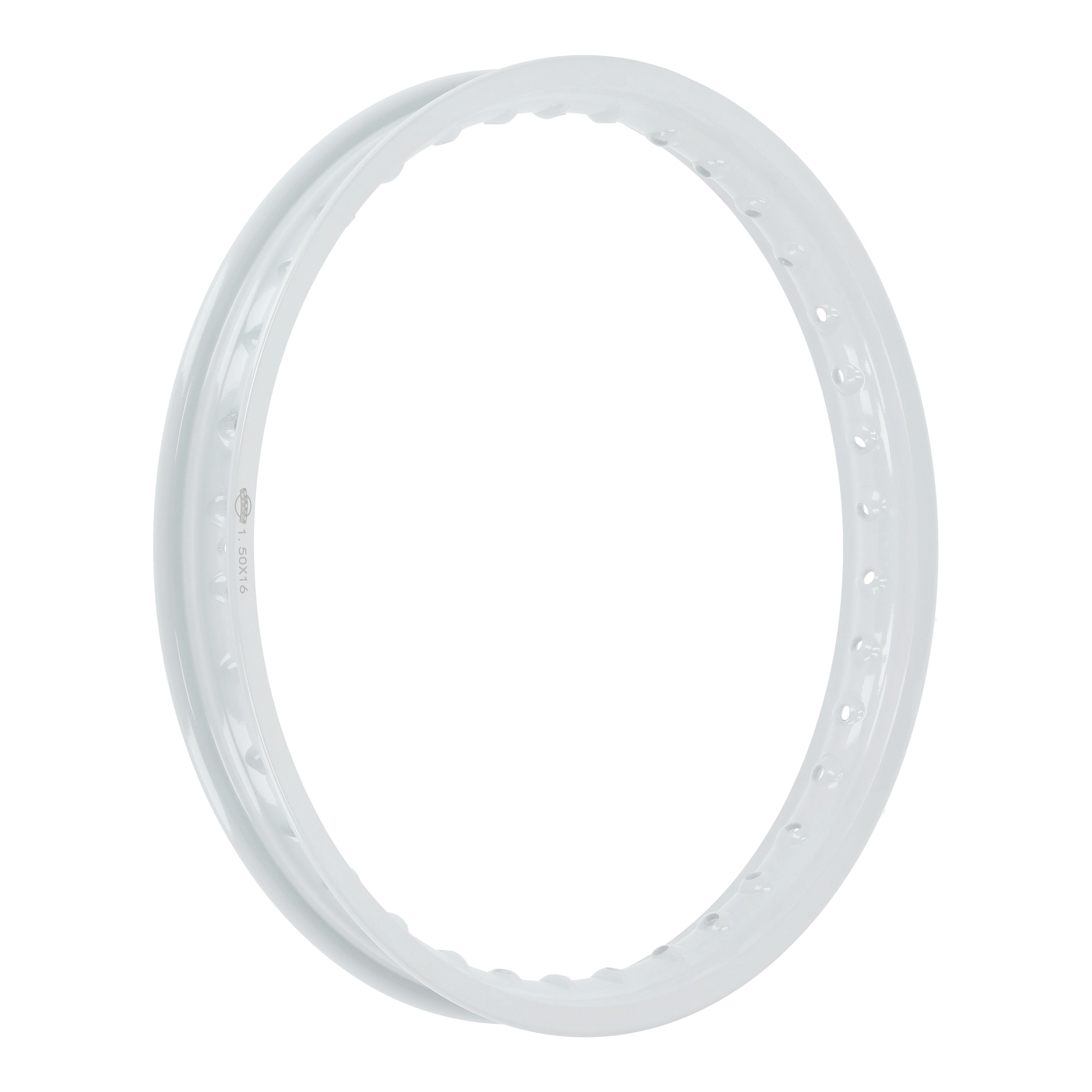 Alufelge 1,50x16 - 36 Loch - weiß lackiert