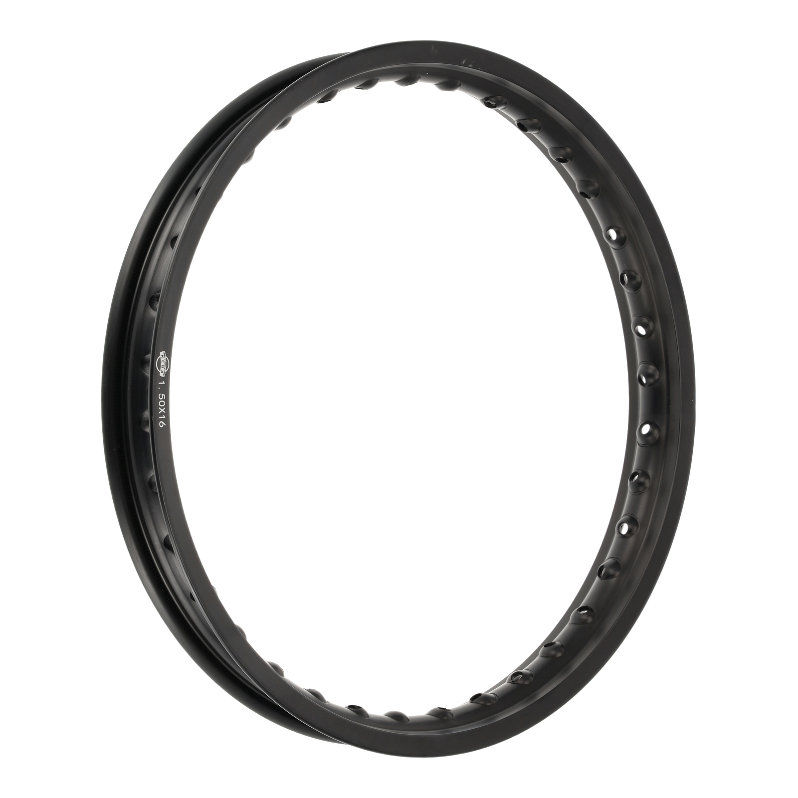 Alufelge 1,50x16 - 36 Loch - schwarz-matt eloxiert