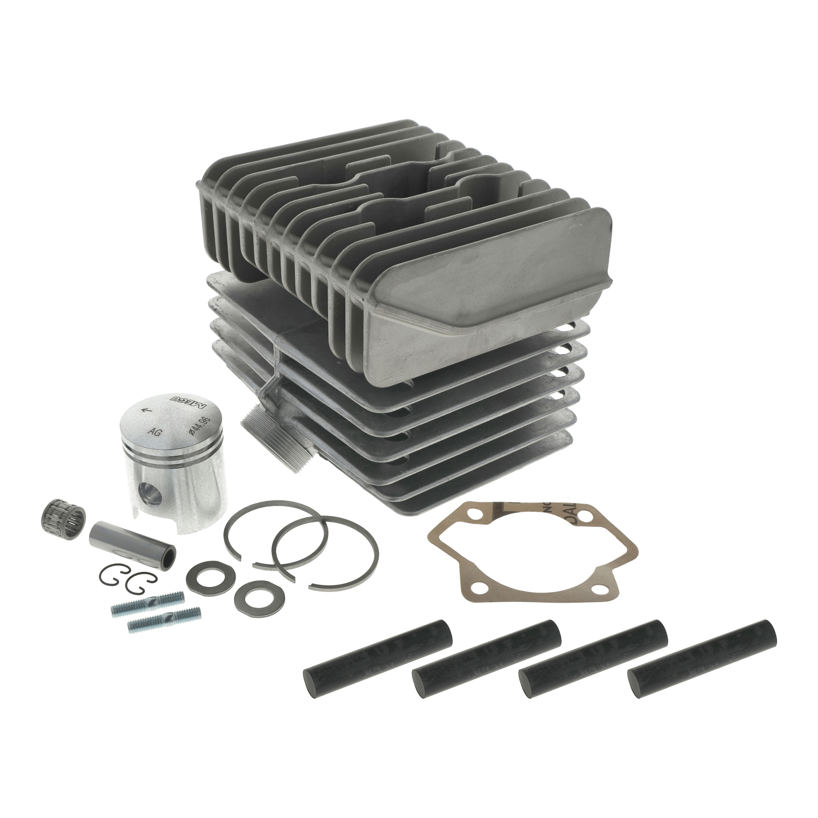 SET Zylinder kpl. Zylinderkopf,  mit Kolben S71, SR80 - 70ccm Ø45mm, starke Laufbuchse Ø53mm - für Nachwende-Modelle