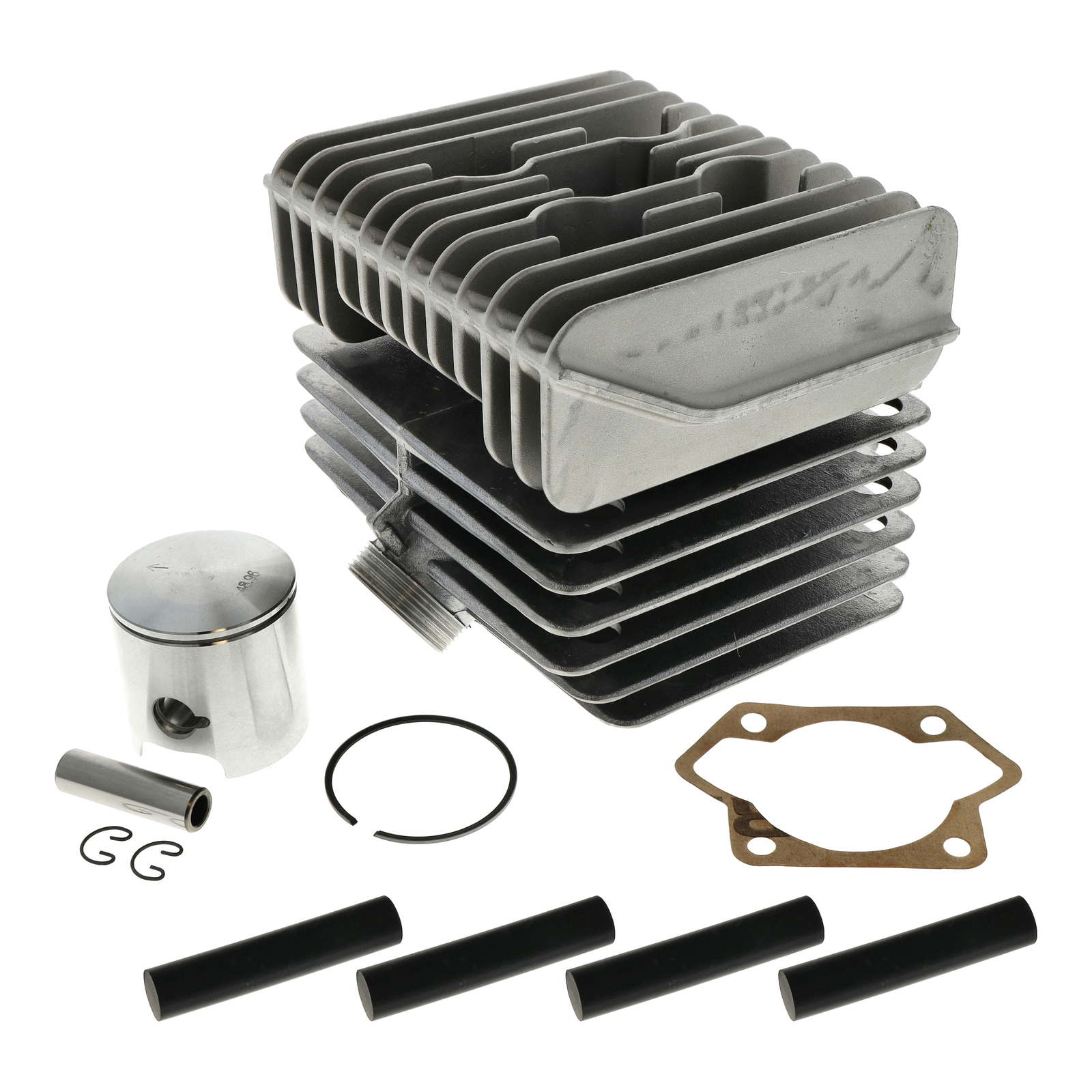 Set Tuningzylinder LT85 mit Kopf, Ø49mm-1-Ring-Kolben, 2-Kanal - Laufbuchse Ø54mm