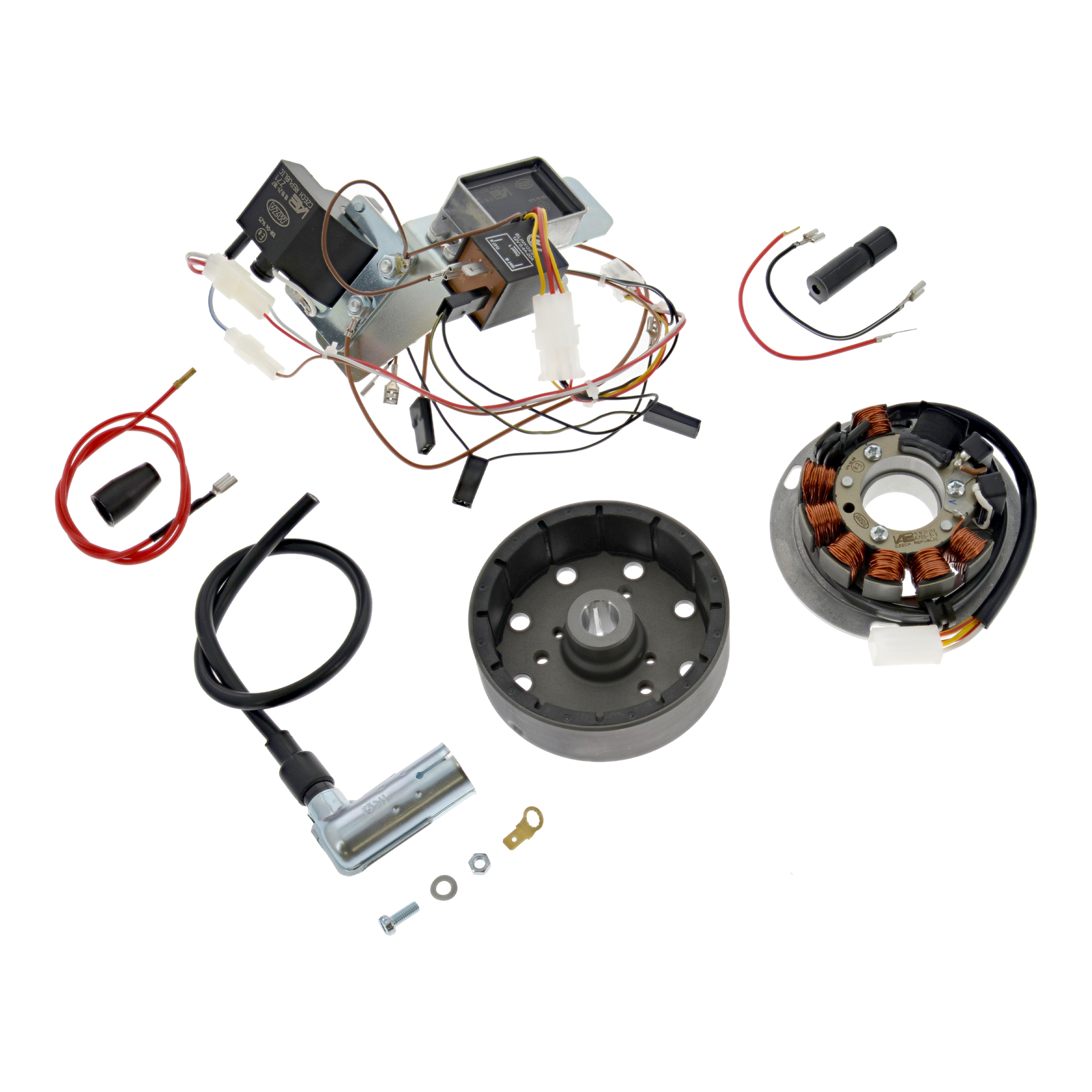 Coversion kit VAPE (sealed magnets) Schwalbe KR51/1 and KR51/2  on 12V, complete with all needed assembly parts and Manual