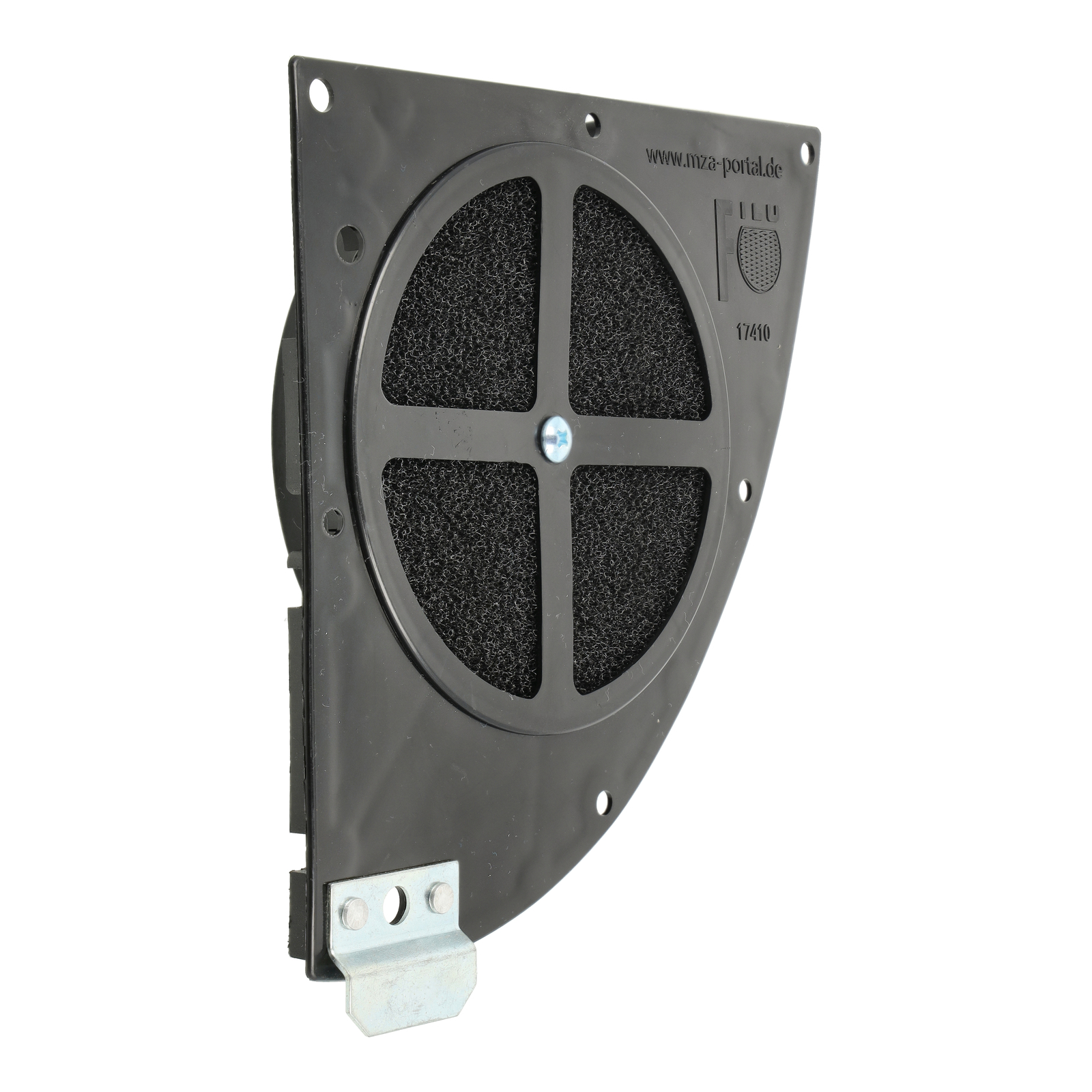 LT-FILU-Tuningluftfilter, modifiziert für optimiertes Ansaugverhalten - mit Bulpren Doppel-Filtermatten - schwarz