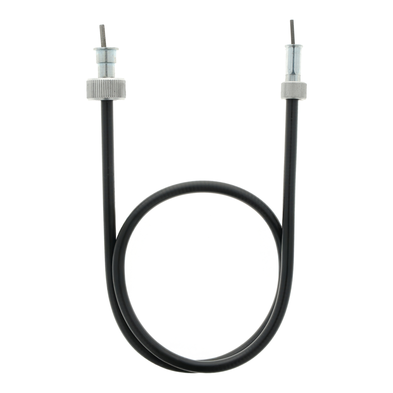 Speedometer cable KR50, old version (1xM10x1 and 1xM16x1,5), black, 580mm