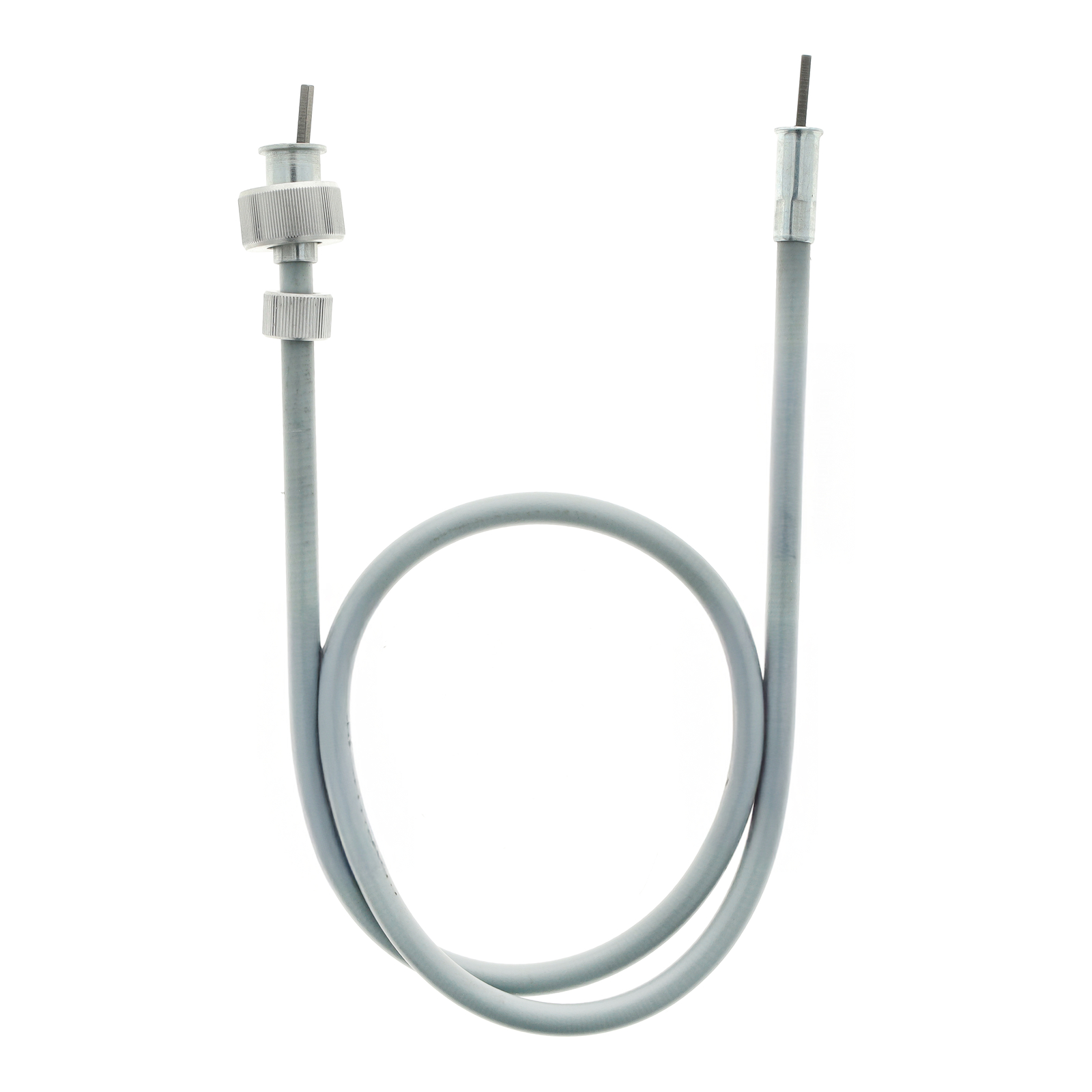Speedometer cable KR50, old version (1xM10x1 and 1xM16x1,5), grey, 580mm