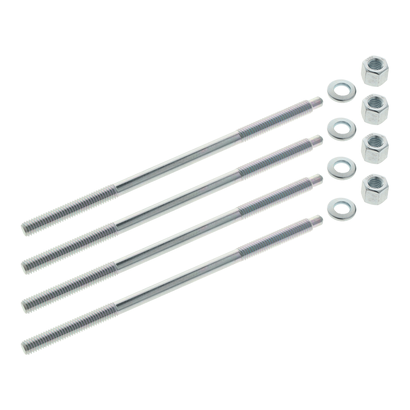 SET 4x Zylinderstehbolzen M6x130 mm + SKM M6 + U-Scheiben für M52-M54-Motoren/ Zylinder