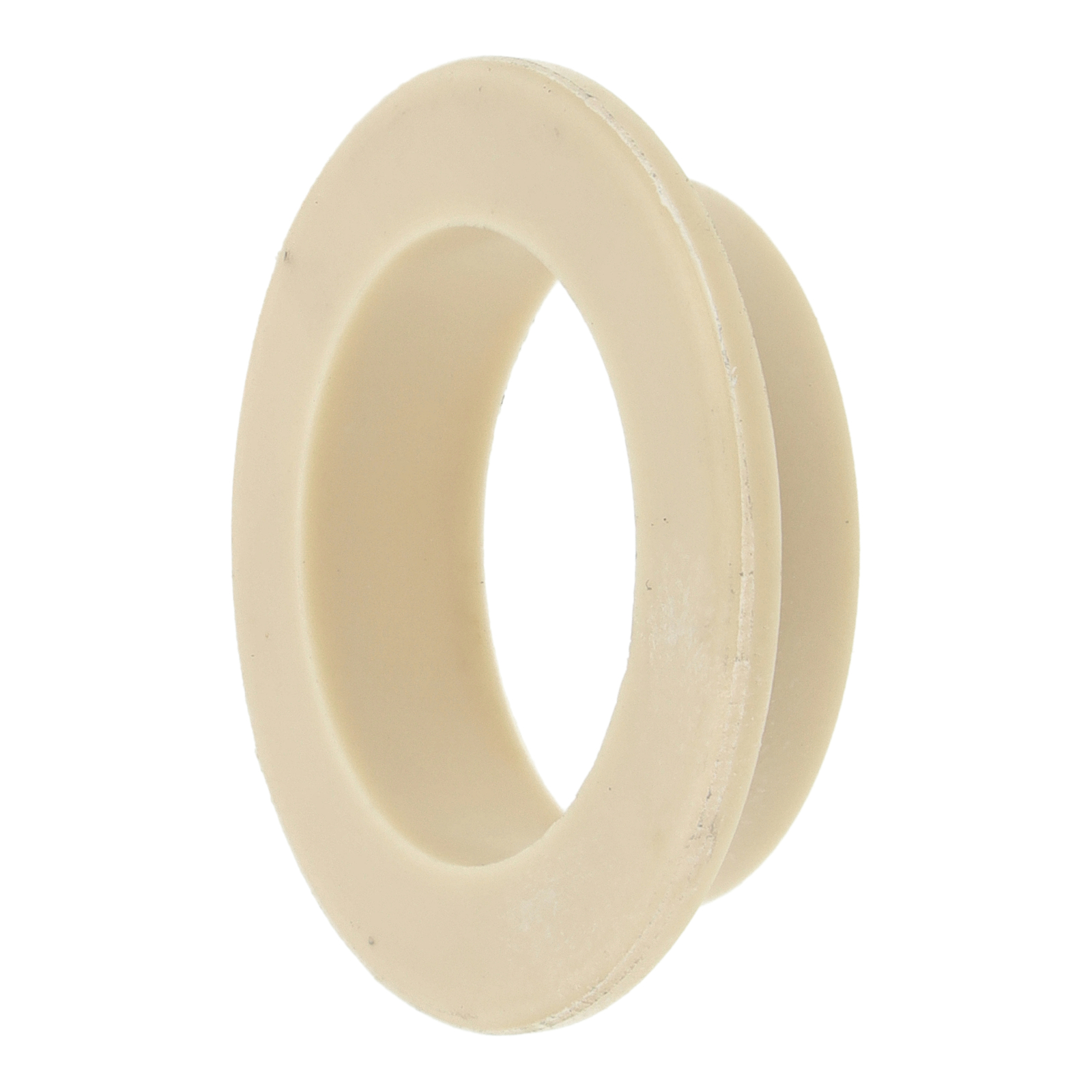 Distanzstück (Kunststoff, beige) - Führungsring  f. Gasdrehgriff - für Lenker ø 22 mm, mit Spiegel rechts - KR51, Vogelserie, passend für MZ