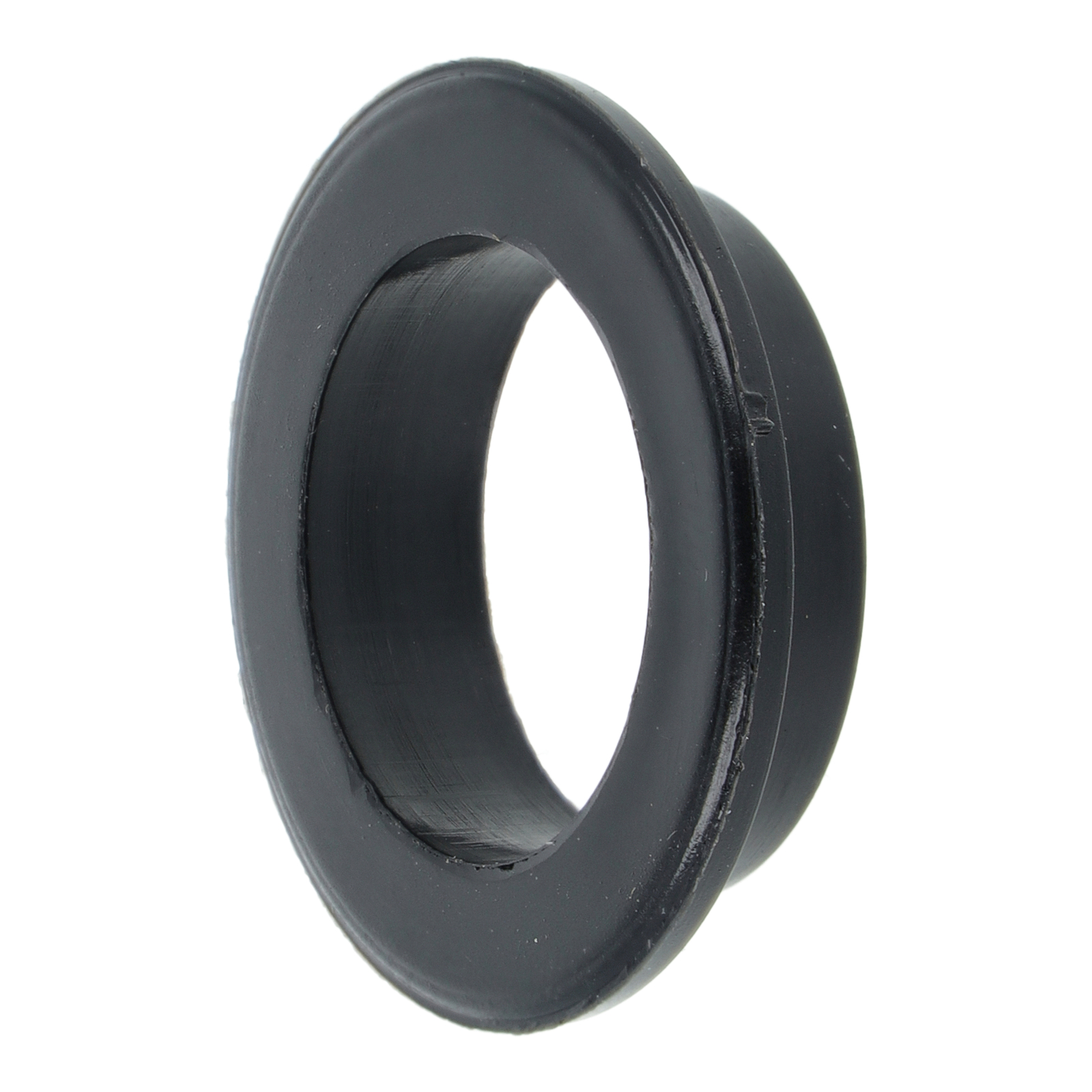 Distanzstück (Kunststoff, schwarz) - Führungsring f. Gasdrehgriff - für Lenker ø 22 mm, mit Spiegel rechts - KR51, Vogelserie, passend für MZ