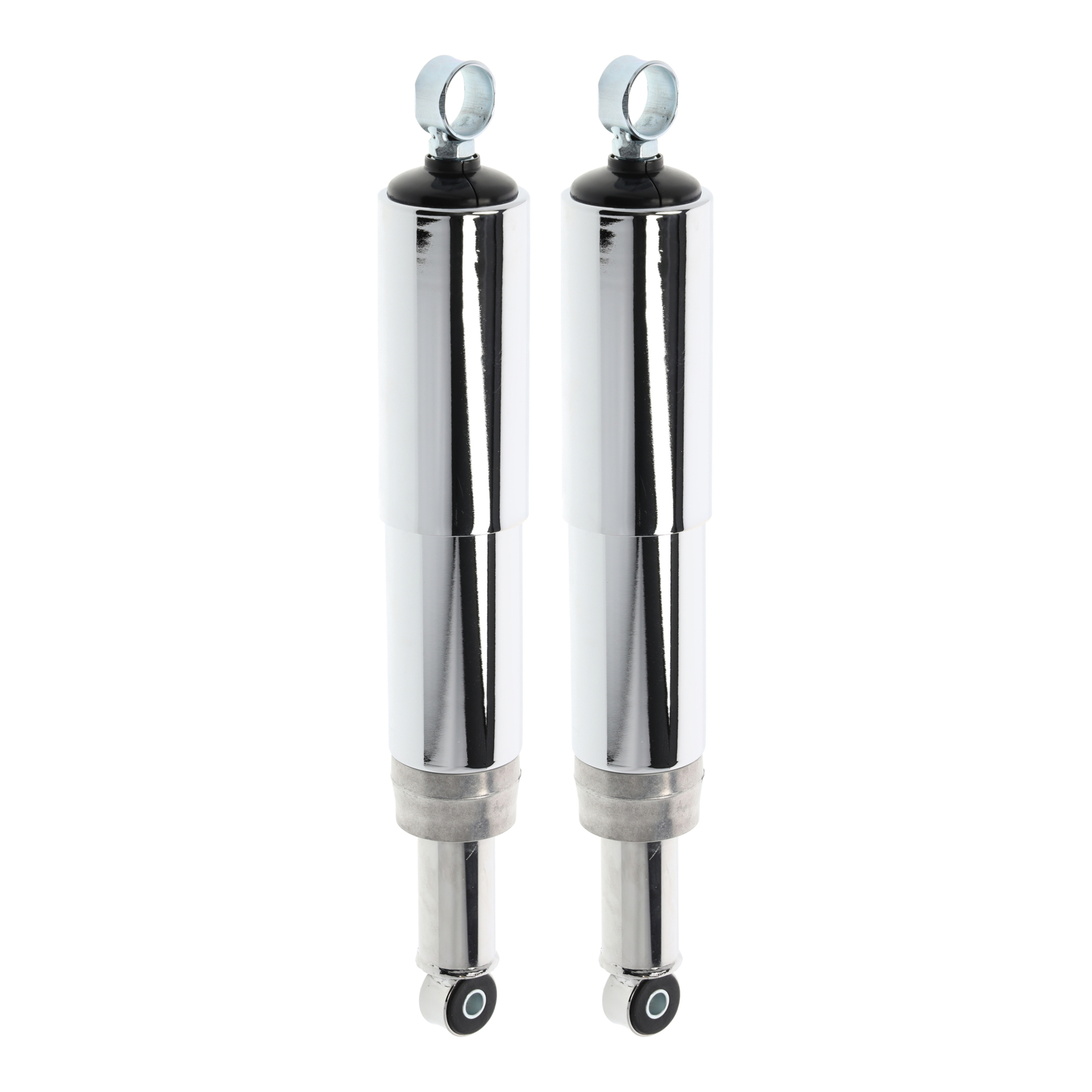 Paar Federbeine kpl. ES 250/2 vorne, Auge m. Chromhülsen (verstärkte Feder)