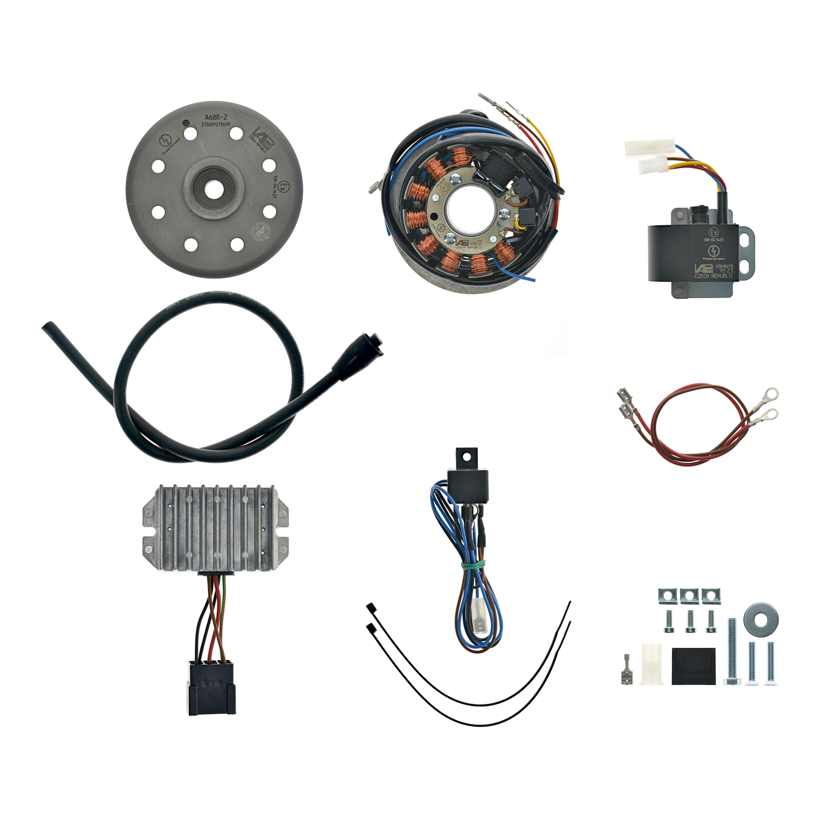 Lichtmagnetzündanlage 12V 180W mit integrierter vollelektronischer Zündung für ETZ250, ETZ251, ETZ301