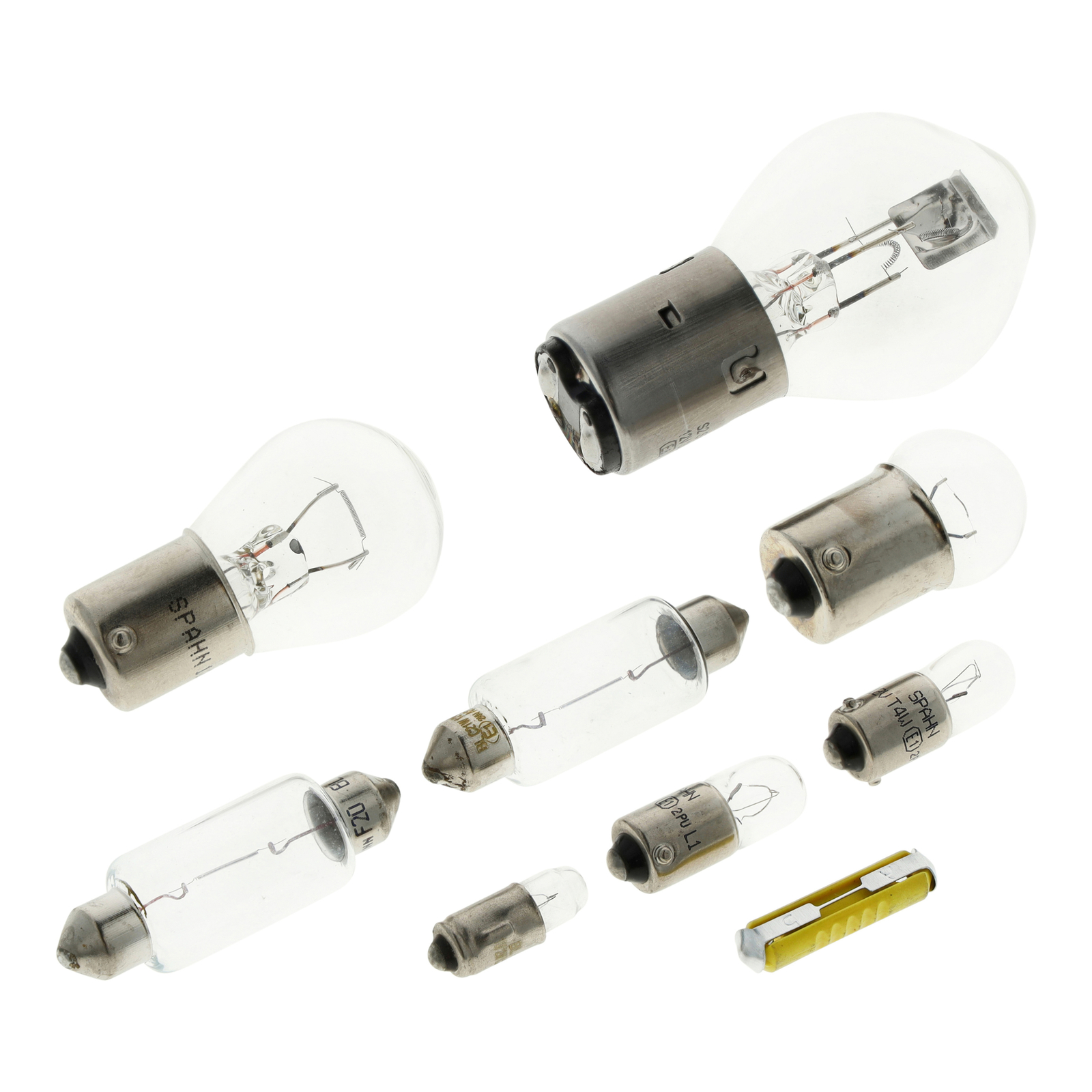 Set Glühlampen 12V 35/35W Hauptlicht, 9-teilig - KR51/1, KR51/2, zum VAPE-Umrüstsatz