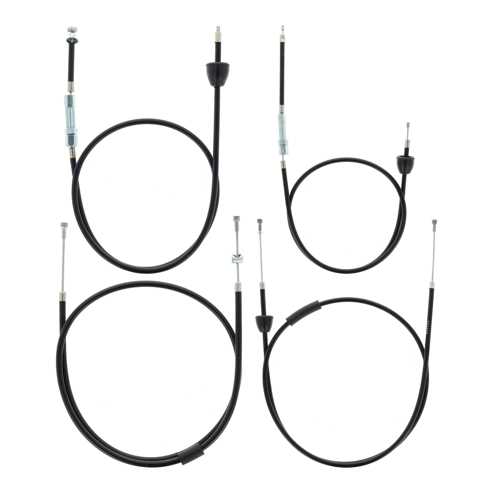 Set - 4x Bowdenzüge - schwarz - KR51/2, Starter Fkt.-länge 38mm