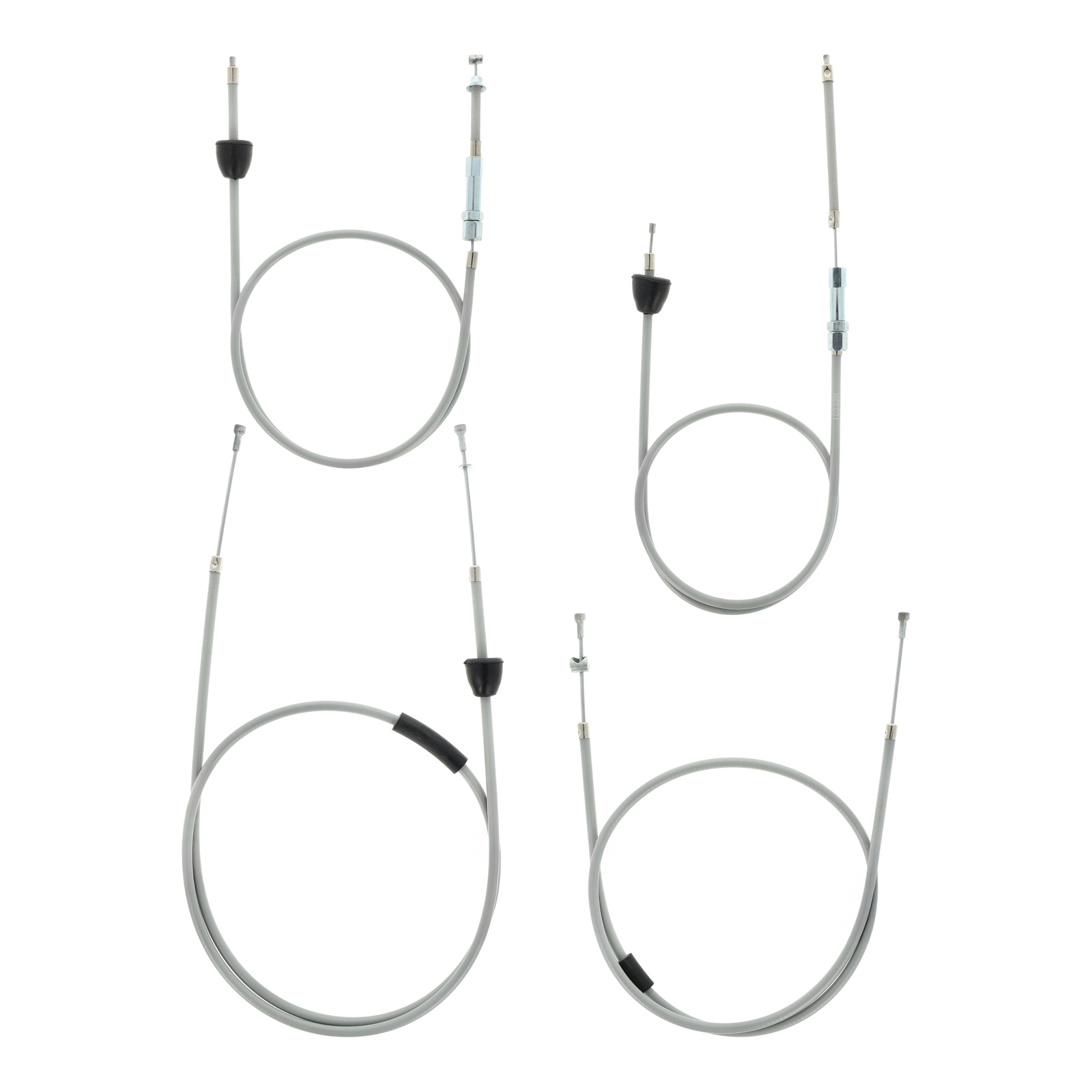 Set - 4x Bowdenzüge - grau - KR51/2, Starter Fkt.-länge 38mm