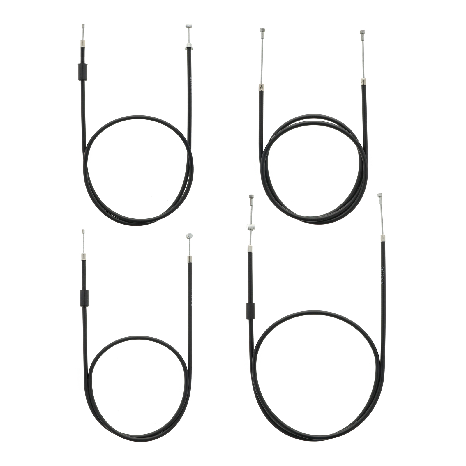 Set - 4 x Bowdenzüge - schwarz - Enduro + 75mm-Überlänge