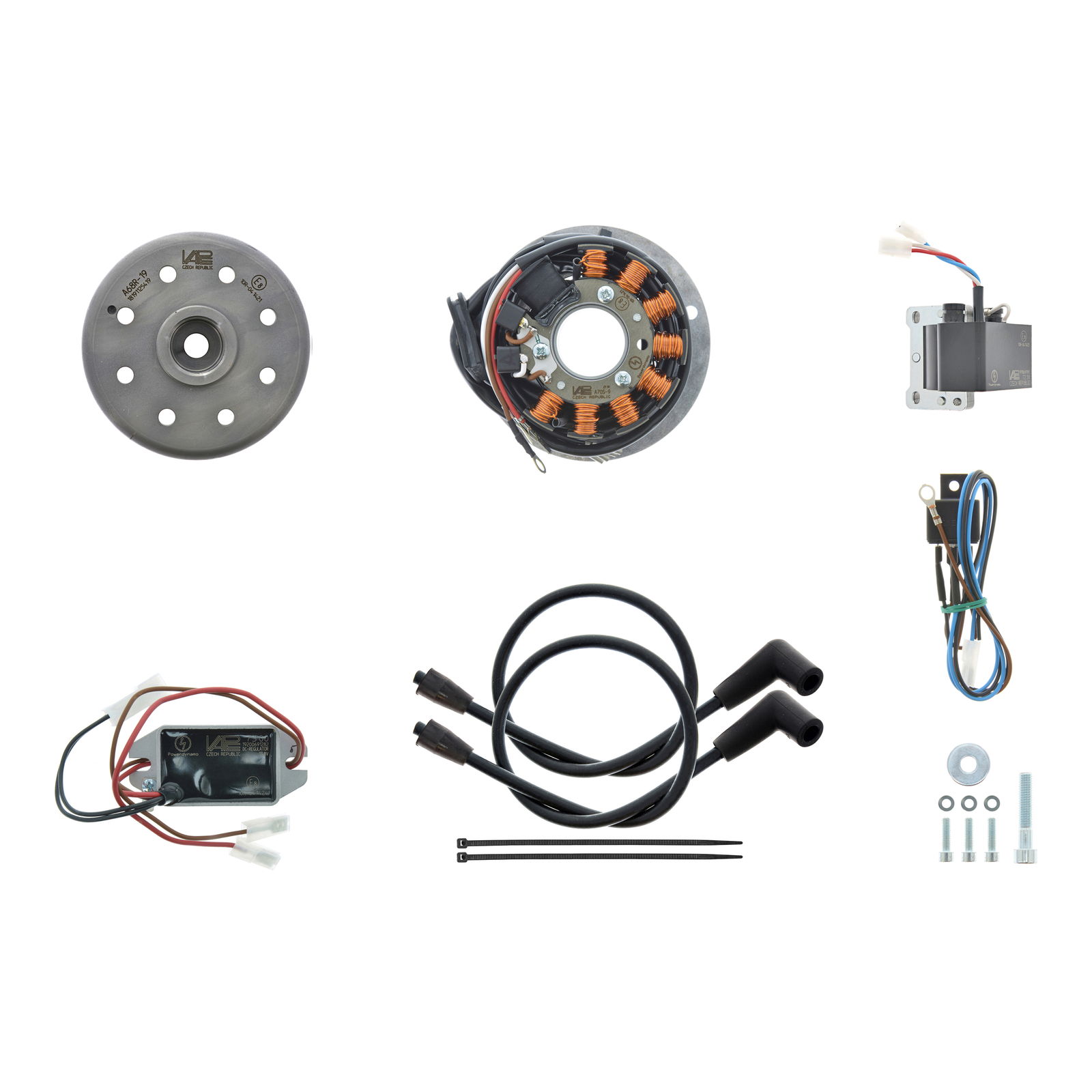 Lichtmagnetzündanlage 12V/ 180W - passend für Rennmotorrad Suzuki T500, T20, 200, 250, 350, 500, GT125