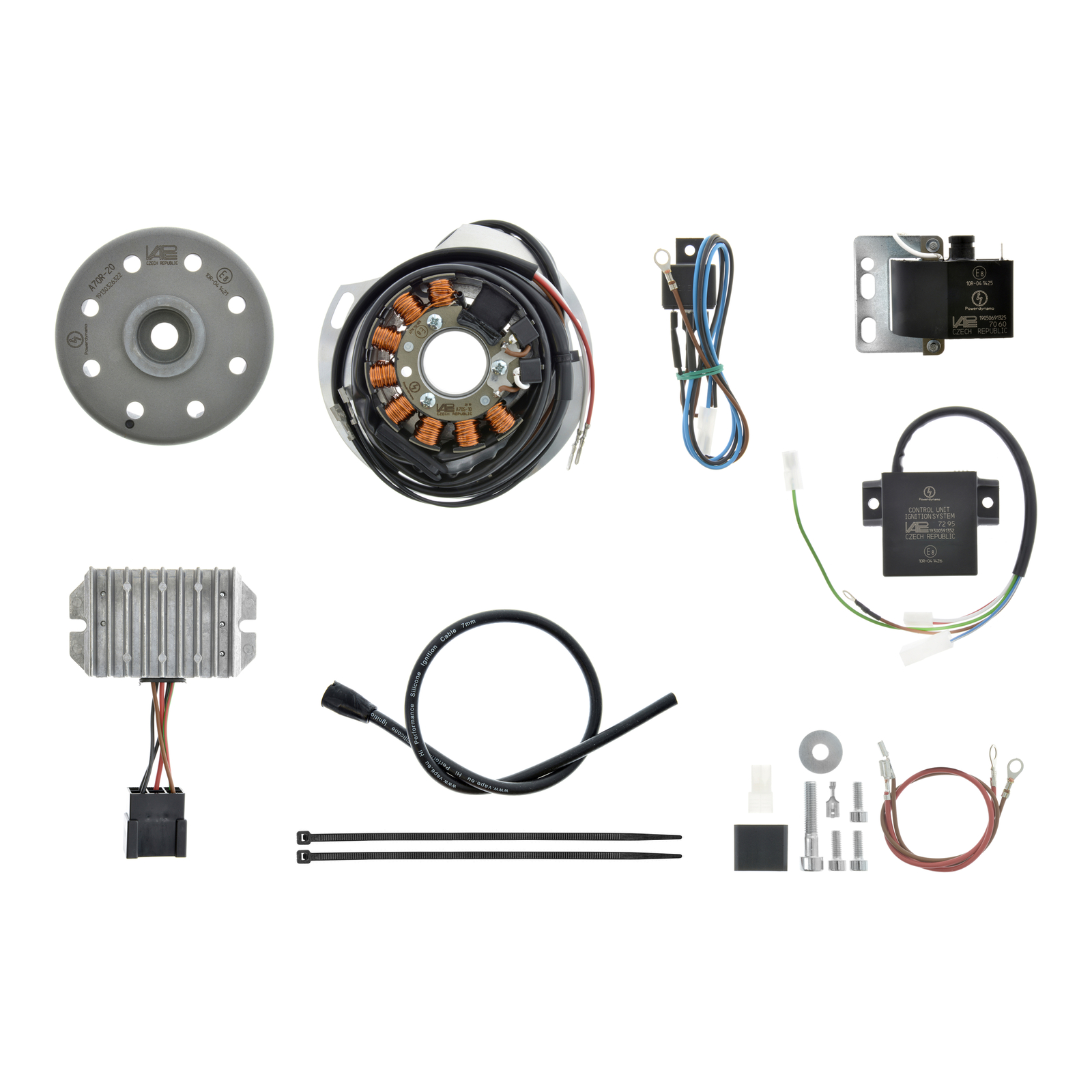 Lichtmagnetzündanlage 12V 100W DC - passend für NSU MAX - Standard, Spezial, Supermax