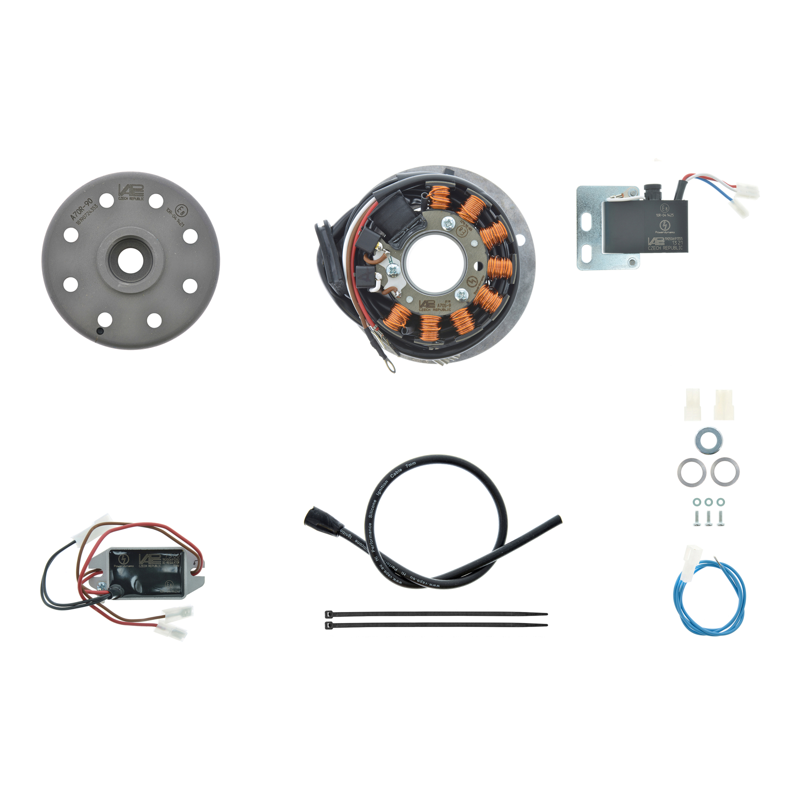 Lichtmagnetzündanlage 12V 150W, passend für Moto Guzzi TS 250 Elettronica, Benelli 125/ 250 2C