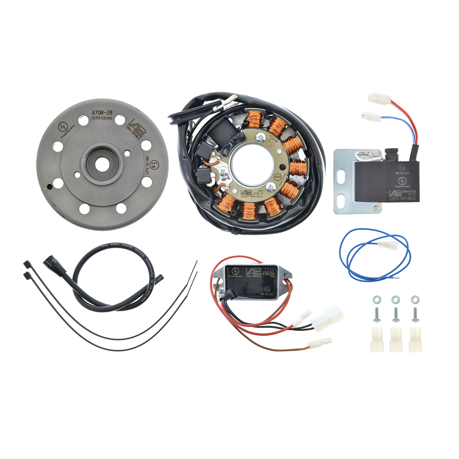 Lichtmagnetzündanlage 12V/ 100W DC - passend für Kreidler K53, alle K54, Flory MF12, MF13, MF22, MF23, MF24, MF30, MF34