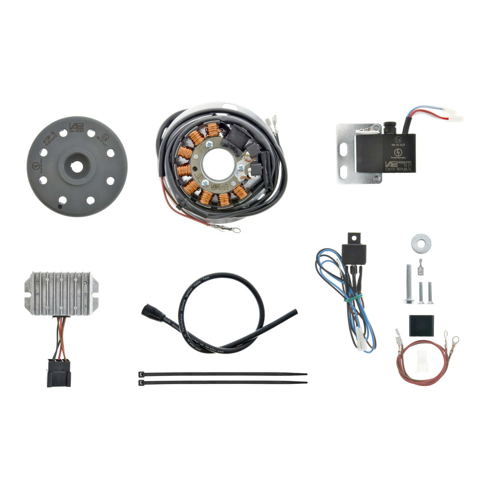 Lichtmagnetzündanlage 12V 100W DC - passend für DKW NZ350-1 m. Gusseisen-Motorblock