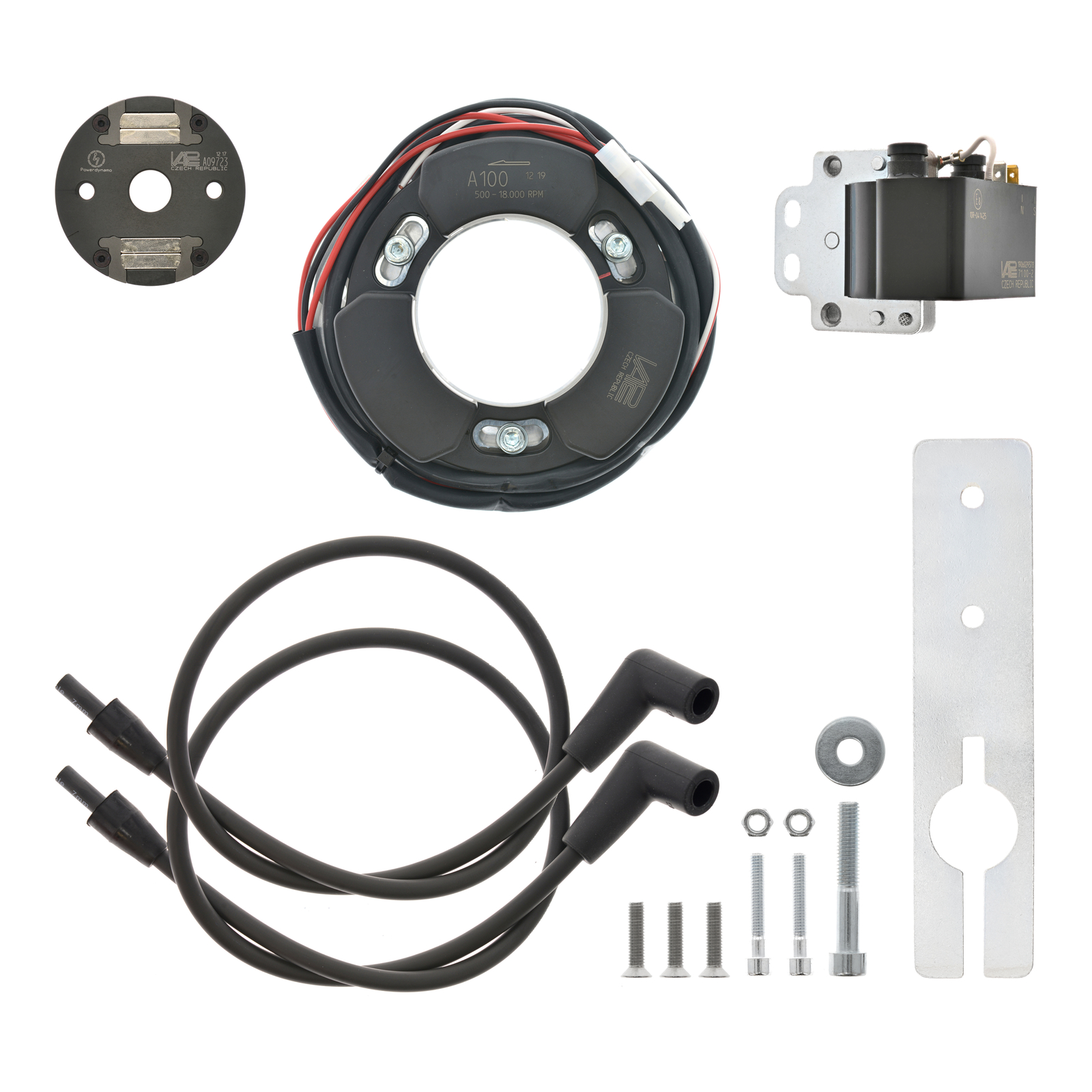 Zündanlage, hochdrehend, bis 22.000 U/min - passend für Suzuki T500, T20, 200, 250, 350