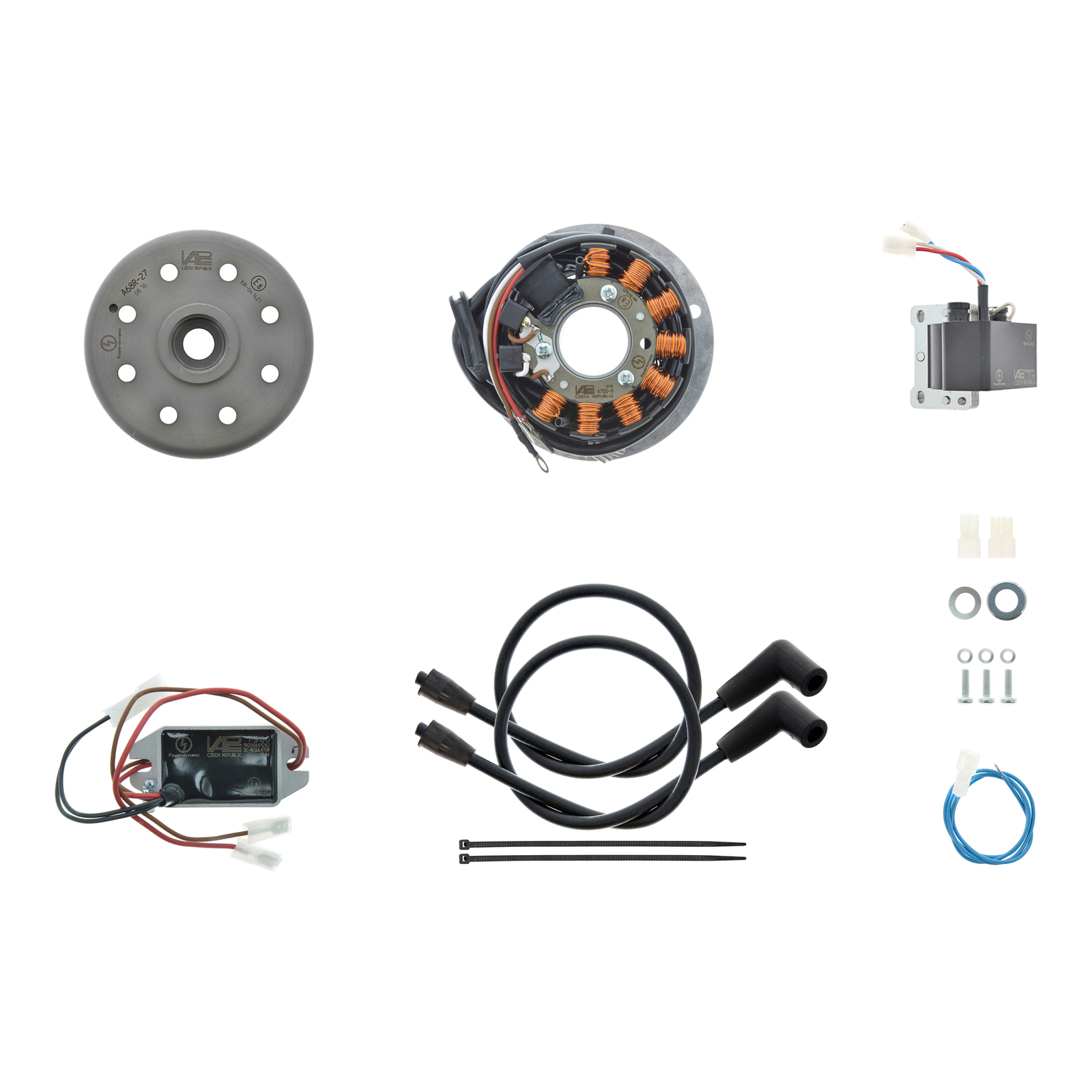 Lichtmagnetzündanlage 12V/ 180W DC - passend für Suzuki T/GT 500/ 20/200/250/350 mit PEI/ CDI-Zündung