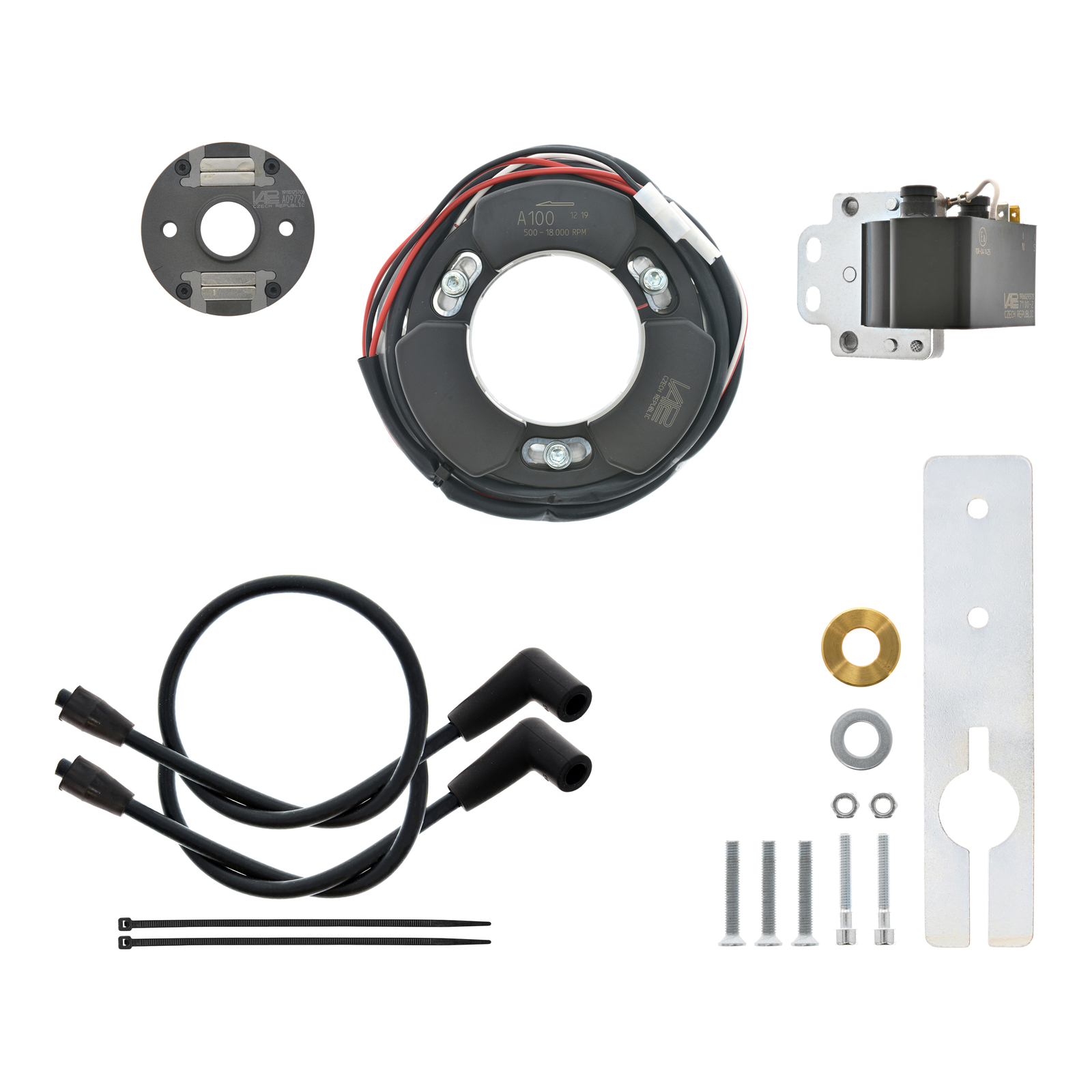 Magnetzündanlage, hochdrehend bis 22.000 U/min - passend für Yamaha RD250E/400E, RD250F, 400F, Banshee - lange Kurbelwelle