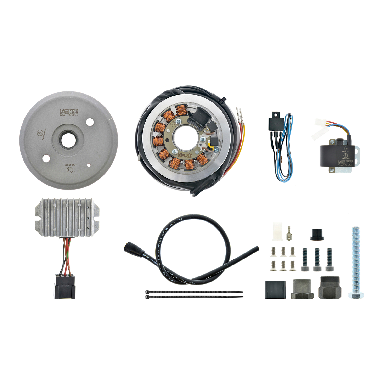 Lichtmagnetzündanlage 12V 180W - passend für DKW SB350 mit 52 mm-Stutzen