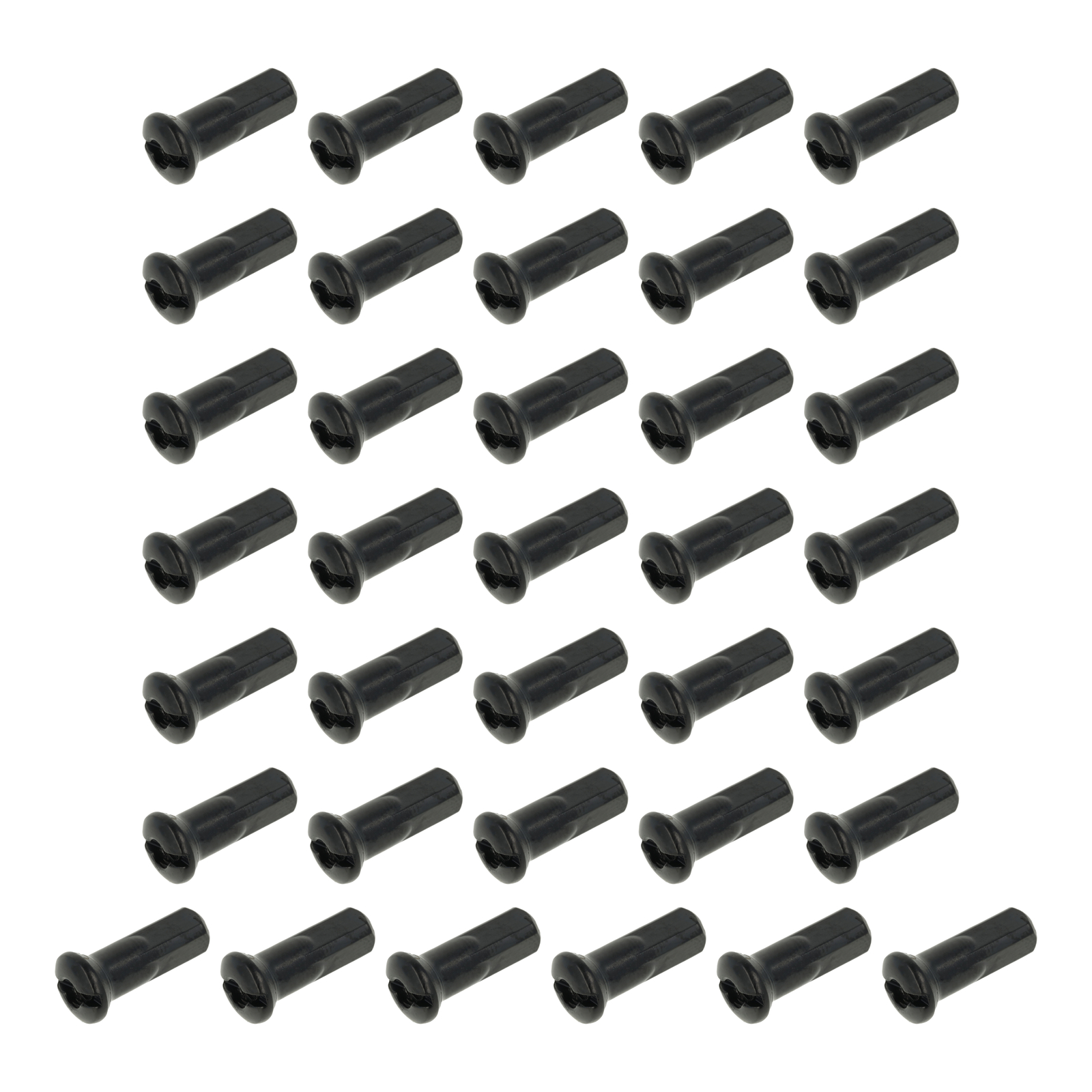 VPE 36x Speichennippel M3,5 + 3 mm - schwarz - für Alufelgen mit verstärktem Felgenbett