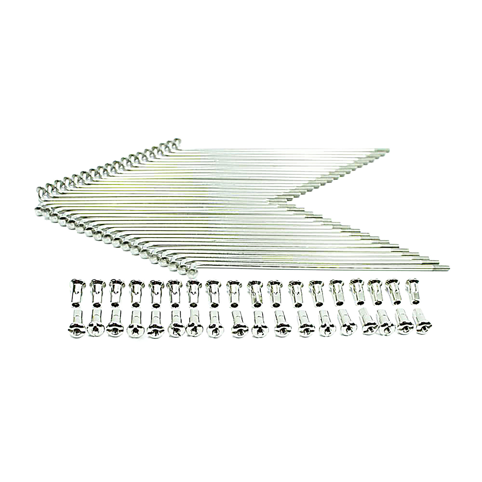 Speichensatz mit Nippel verstärkt 36 x 143,5mm M4  Edelstahl