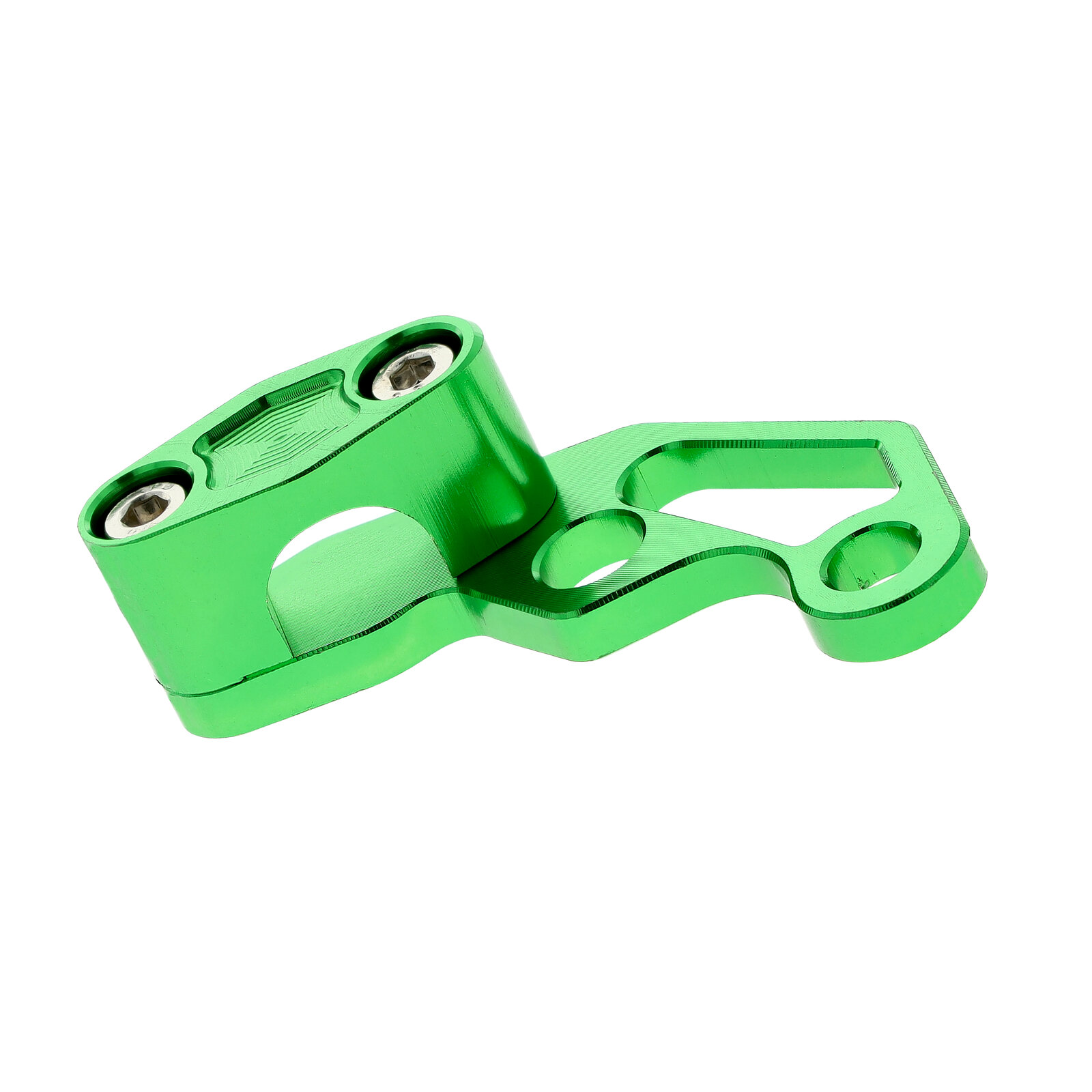 Soporte para manguera de freno - CNC - anodizado verde