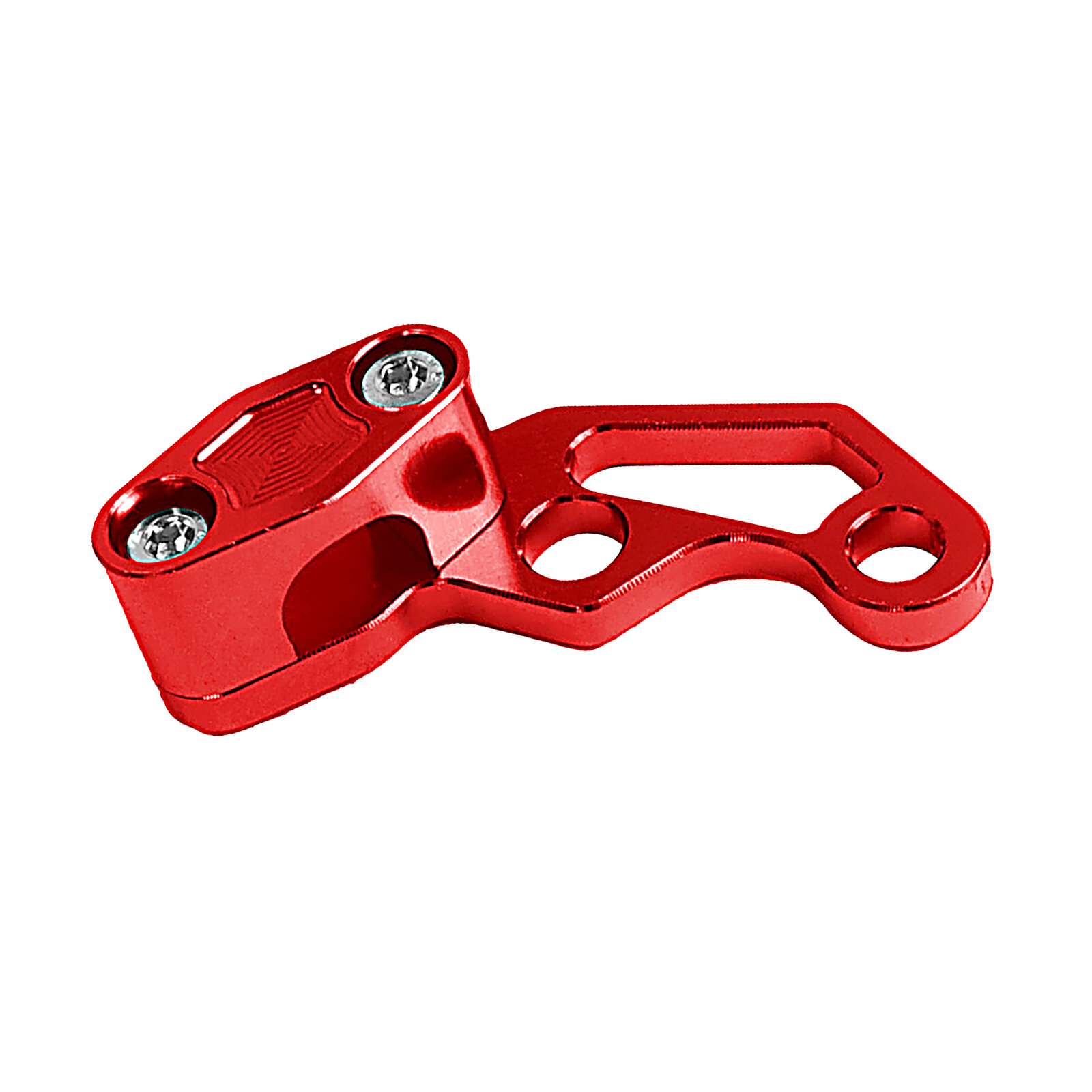 Soporte para manguera de freno - CNC - anodizado rojo