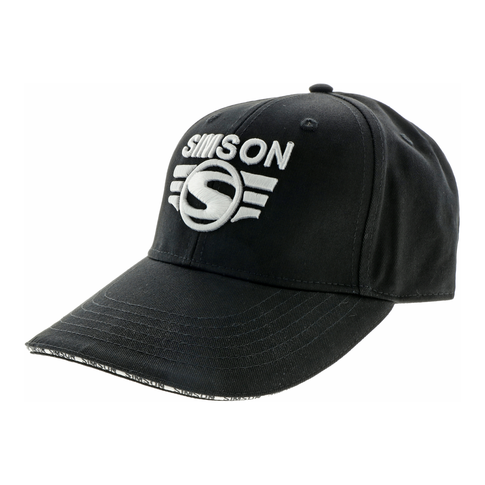 Basecap-schwarz mit 3-D SIMSON-LOGO